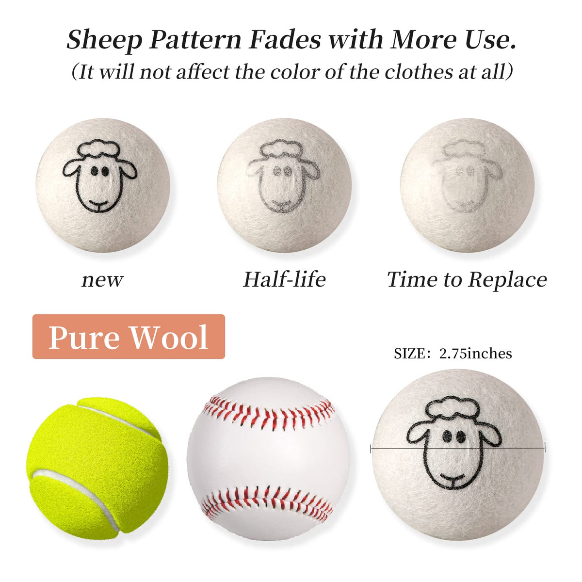 Dryer Balls Laundry Reusable (3 Count)