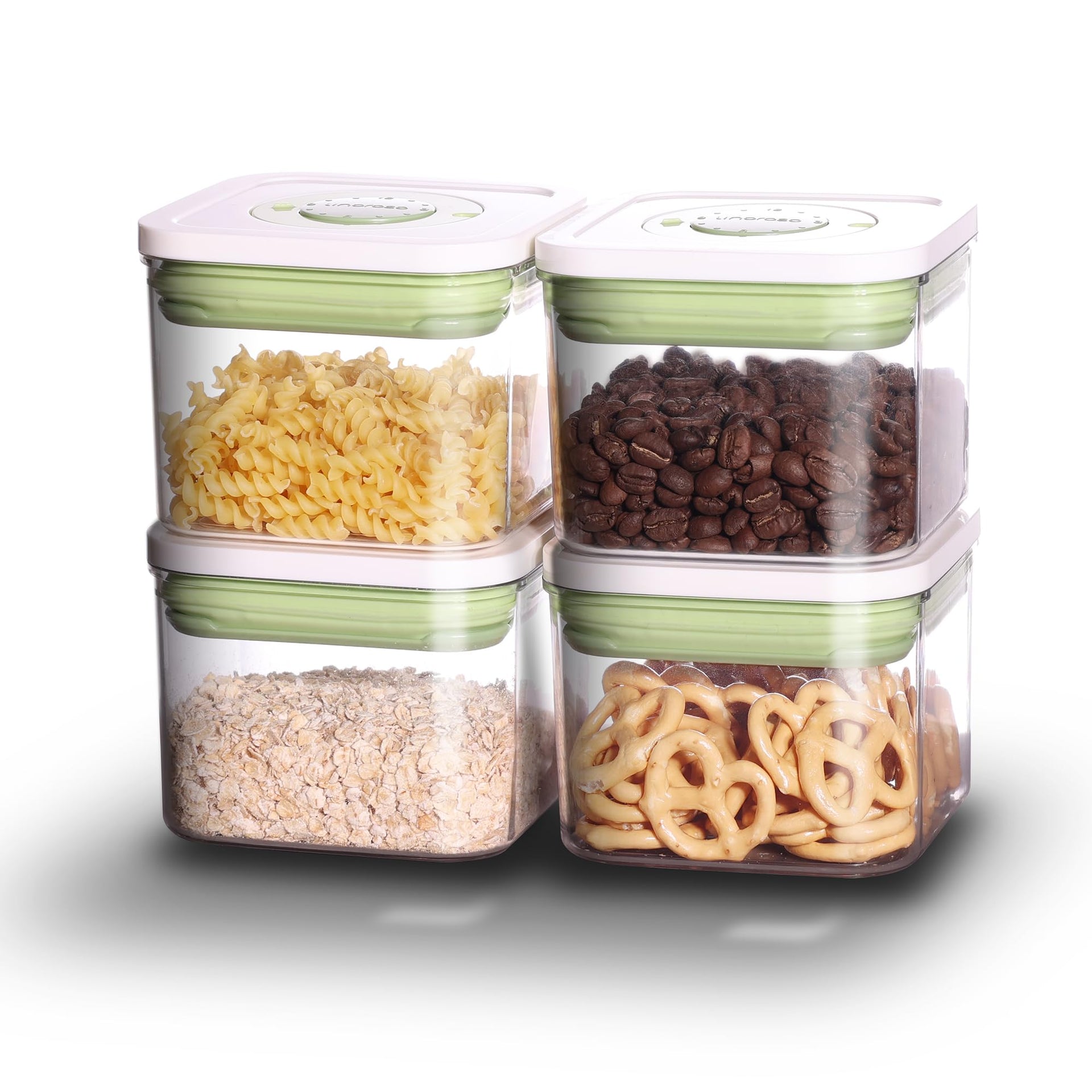 Pop Airtight Food Storage Containers with Time Recording Lids