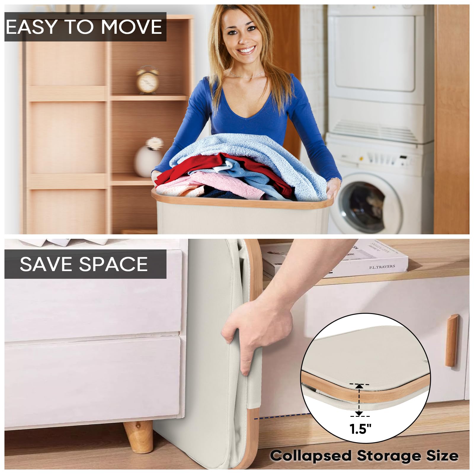 Laundry Hamper with Lid