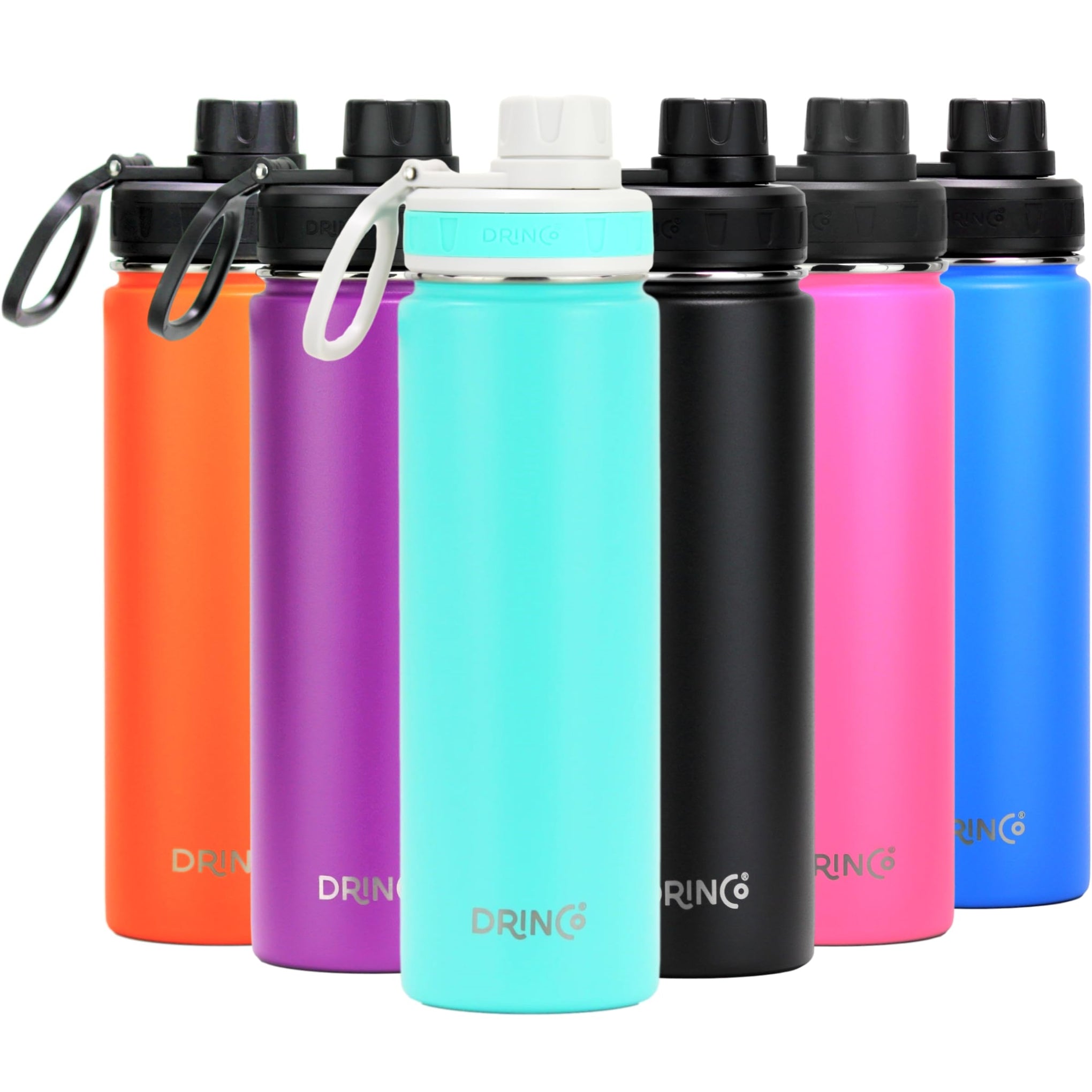 Stainless Steel Water Bottle Spout Lid Vacuum Insulated Double Wall Water Bottle Wide Mouth