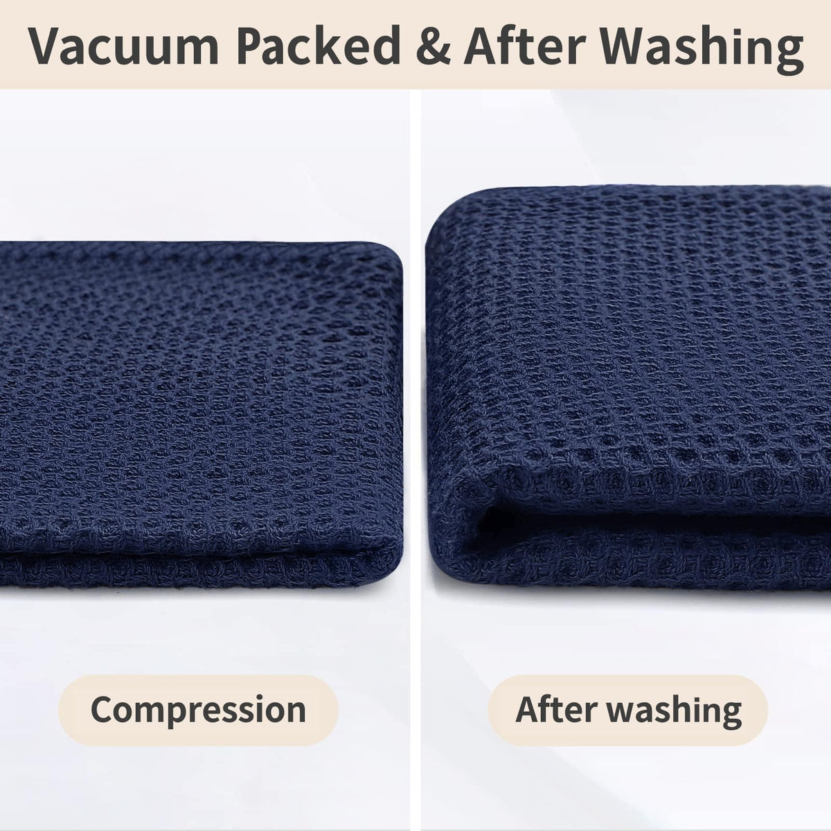 100% Cotton Waffle Weave Kitchen Dish Cloths 12 (12 Count)