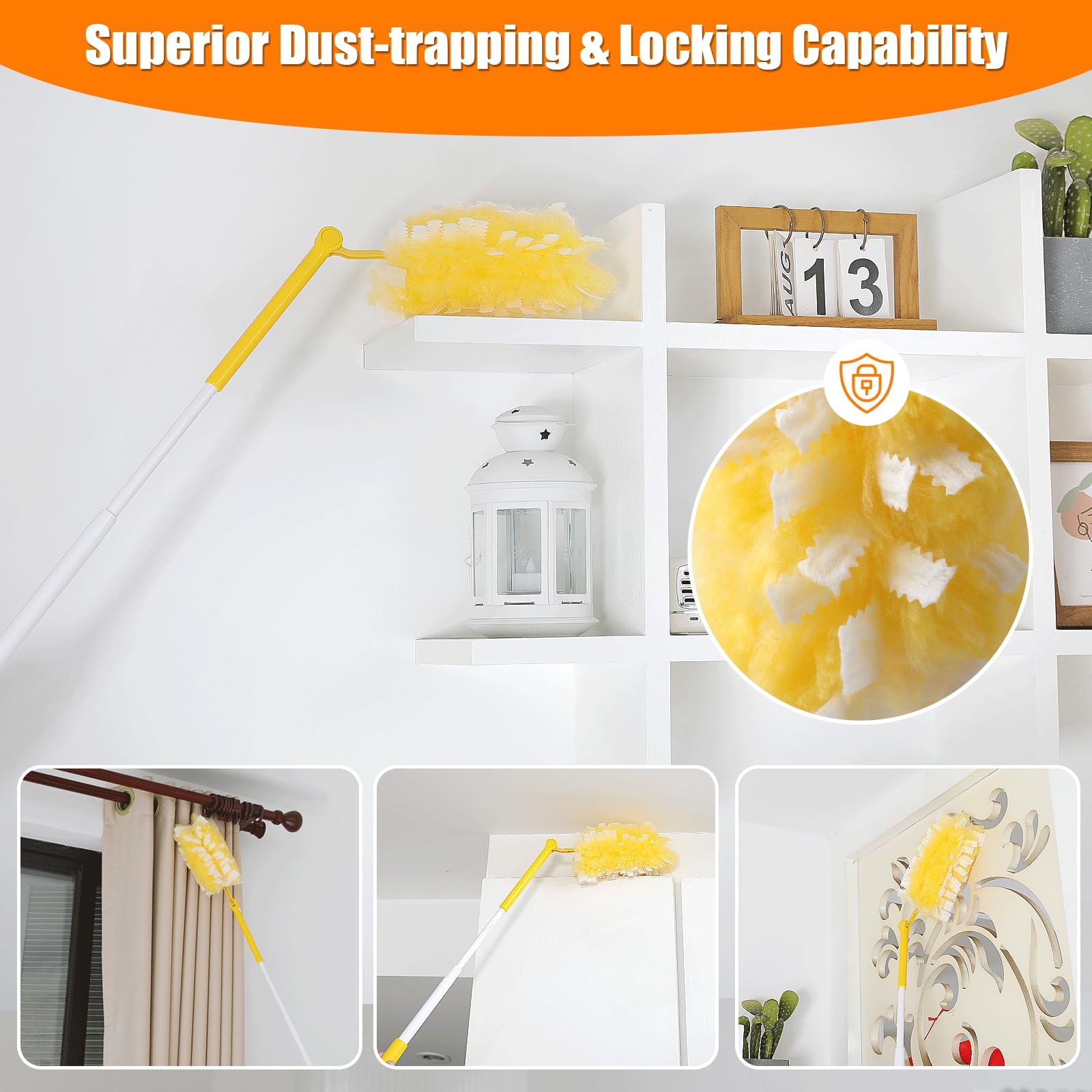 40 Count 360° Heavy Duty Duster Refills Compatible with Swiffer