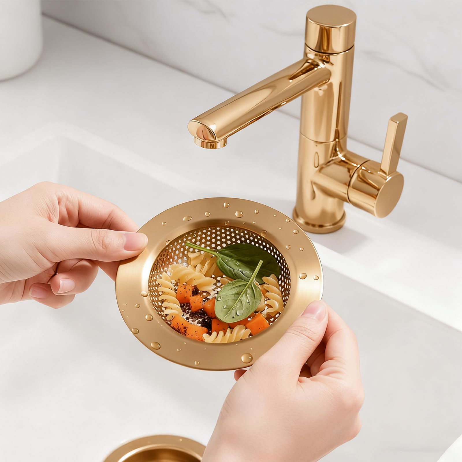 2 Pcs Kitchen Sink Drain Strainer 4.4 Inch (2 Count)