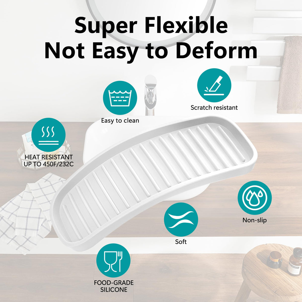 Silicone Sponge Holder for Kitchen Sink