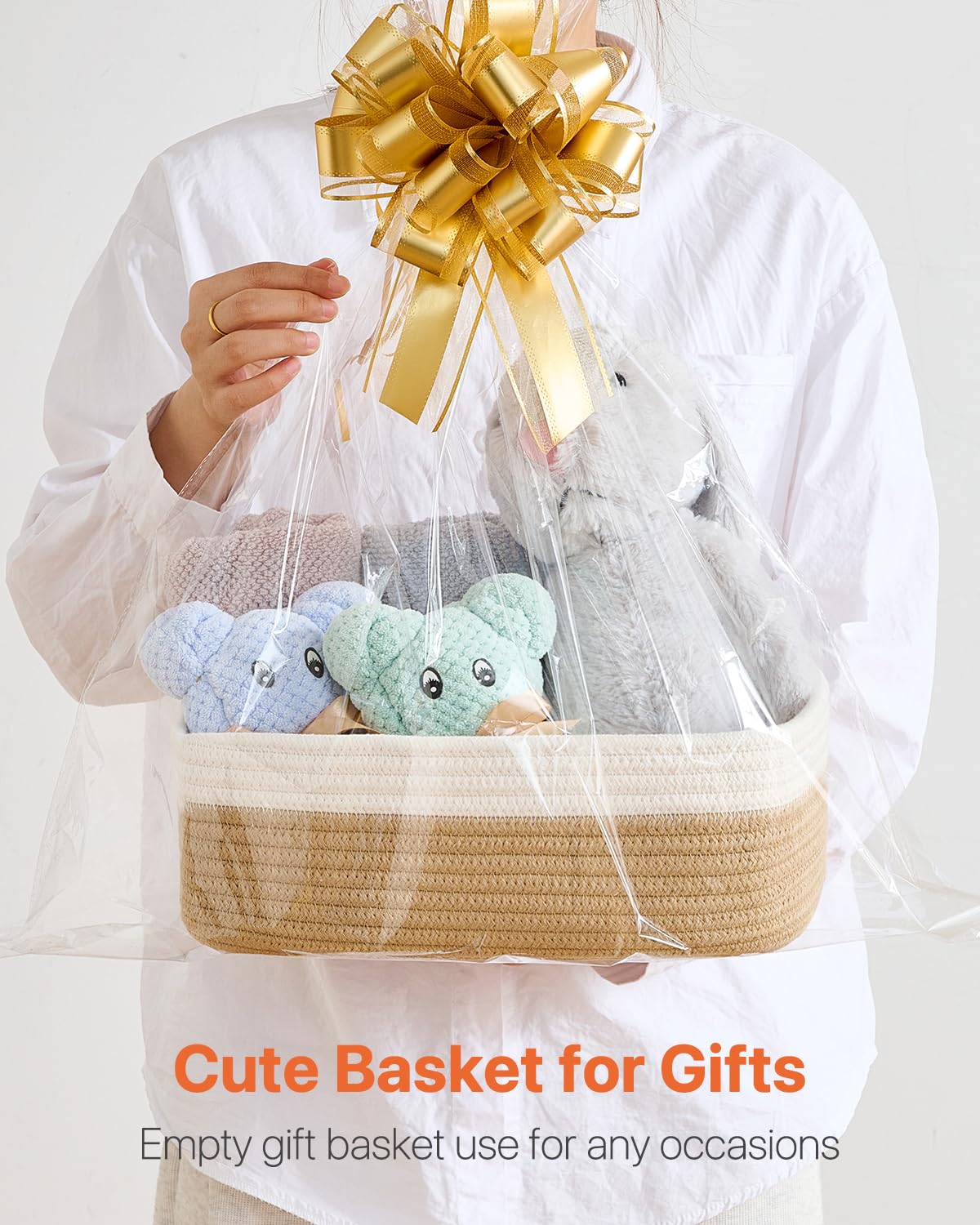 Small Woven Storage Basket for Organizing (3 Count)