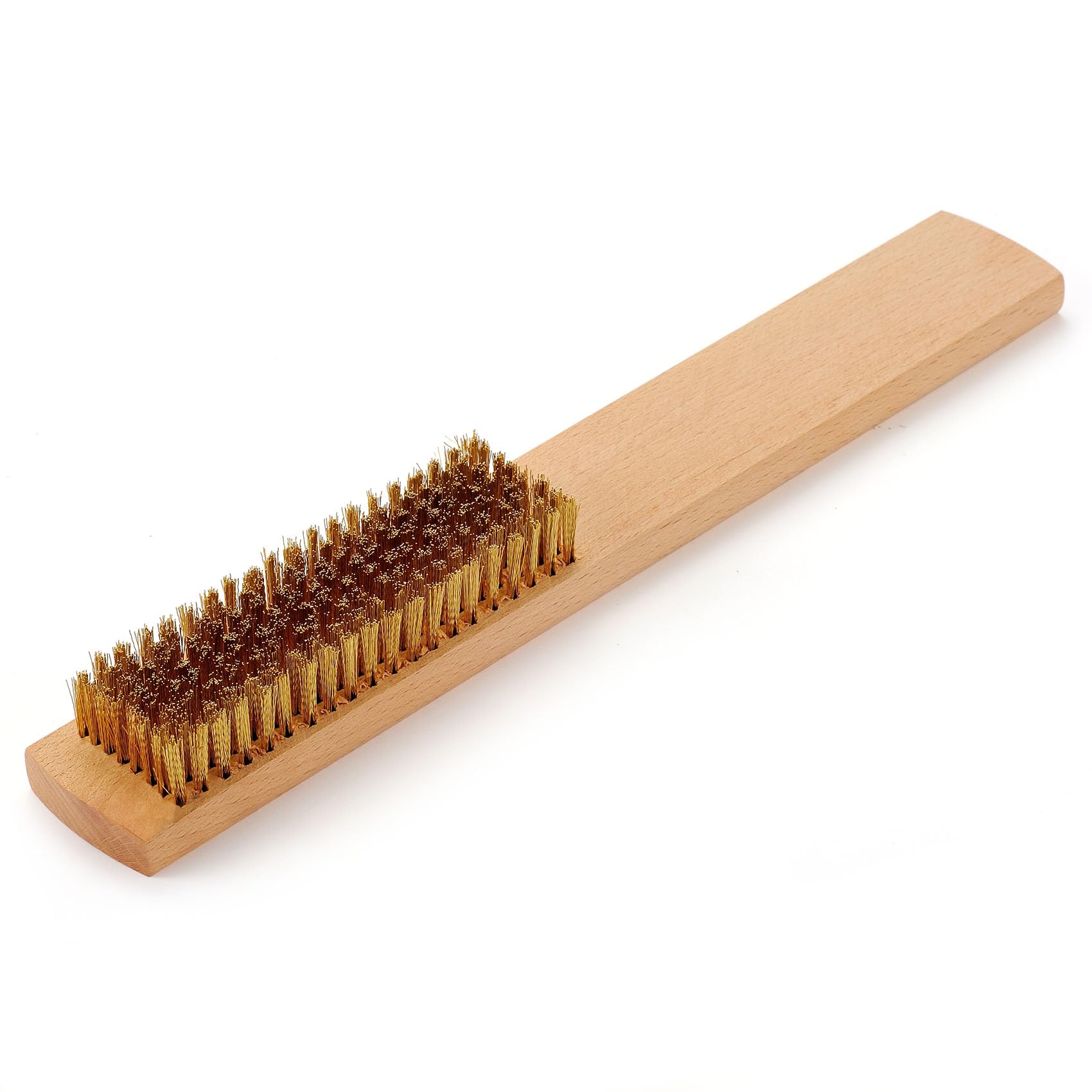 Brass Brush Soft Brass Bristles Wire Brush for Cleaning Metal Rust