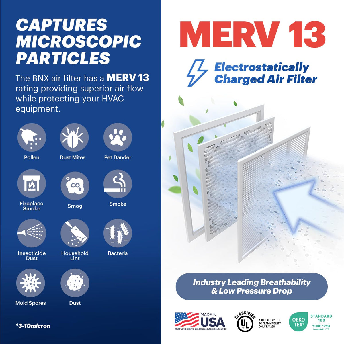 TruFilter 16x30x1 Air Filter MERV 13 (4 Count)