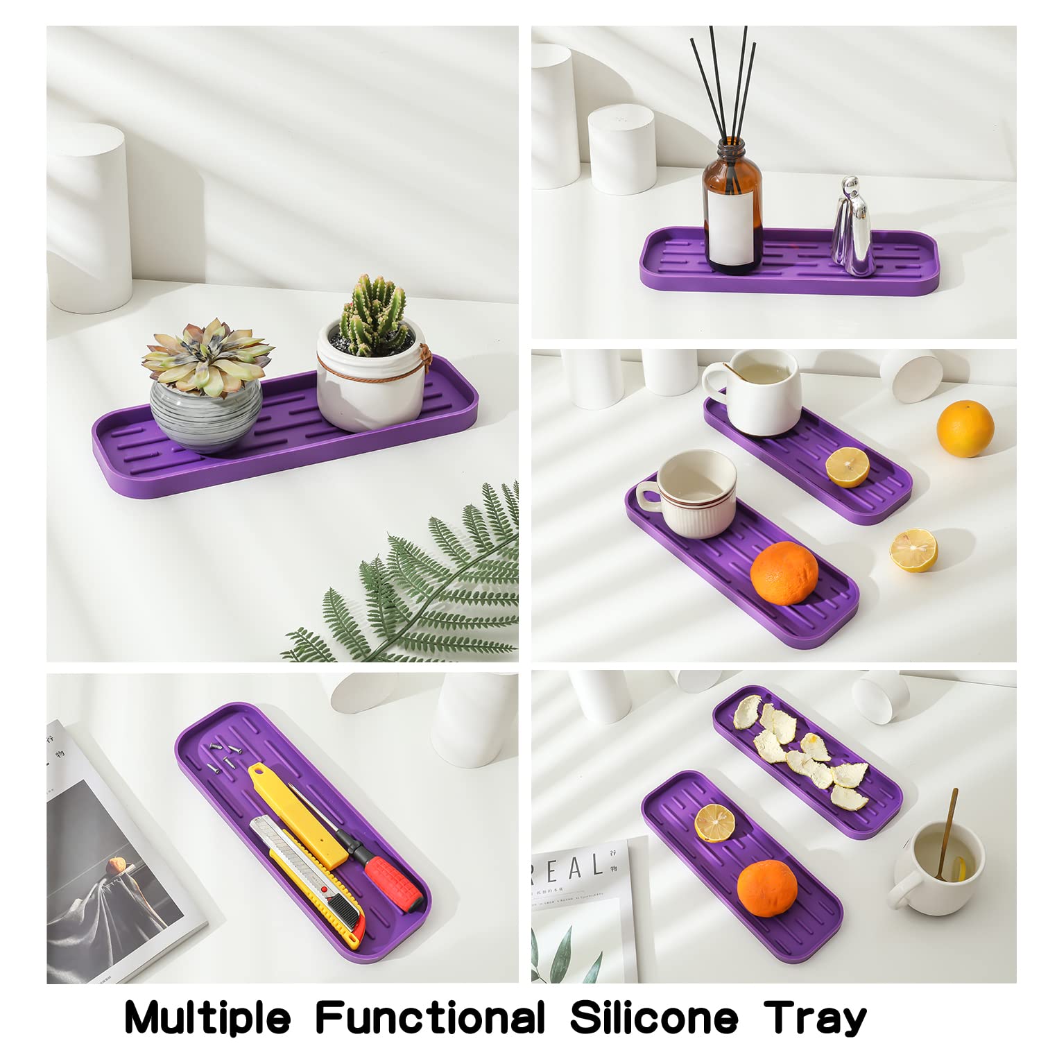 Silicone Kitchen Sink Organizer Tray for Multiple Usage