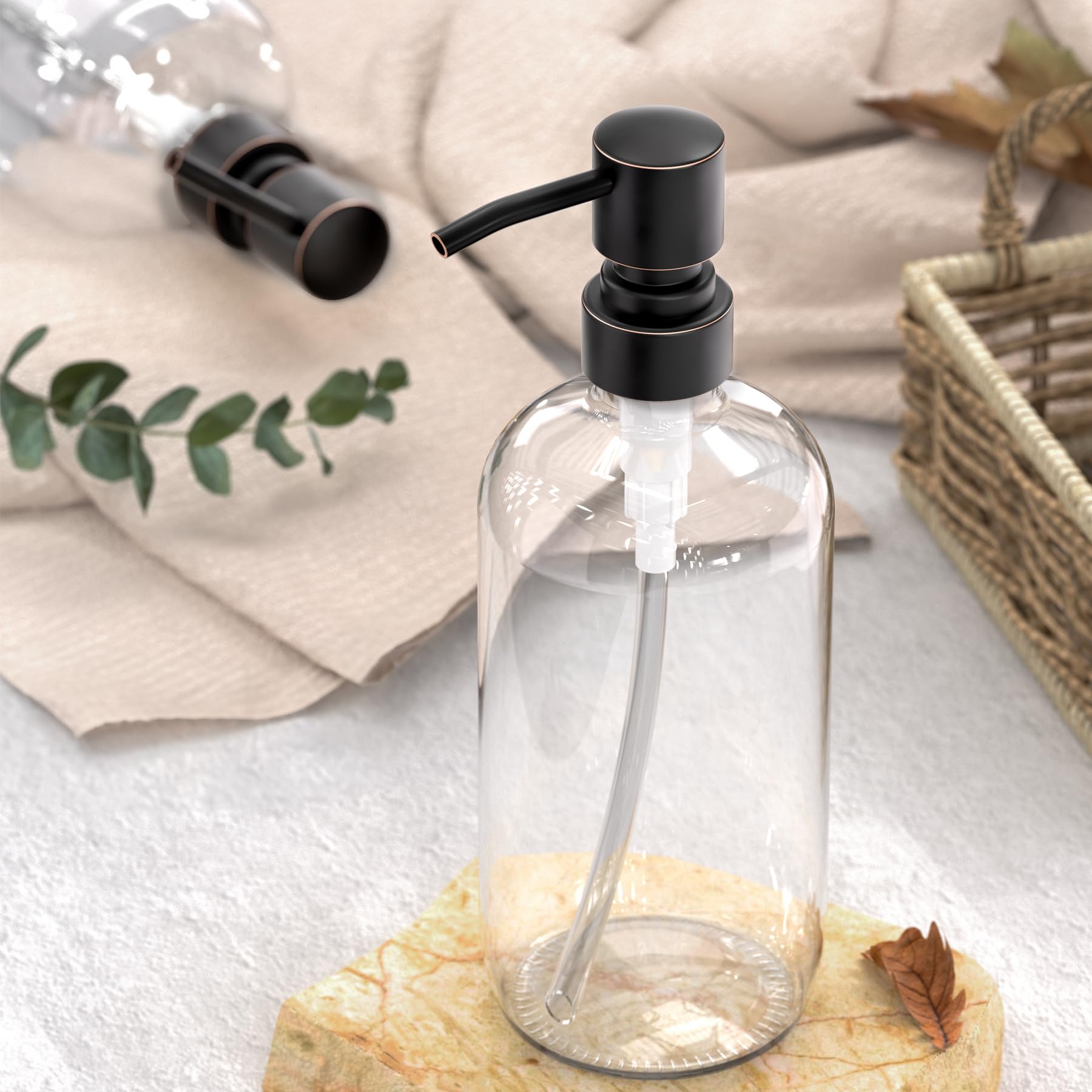 Glass Soap Dispenser (2 Count)
