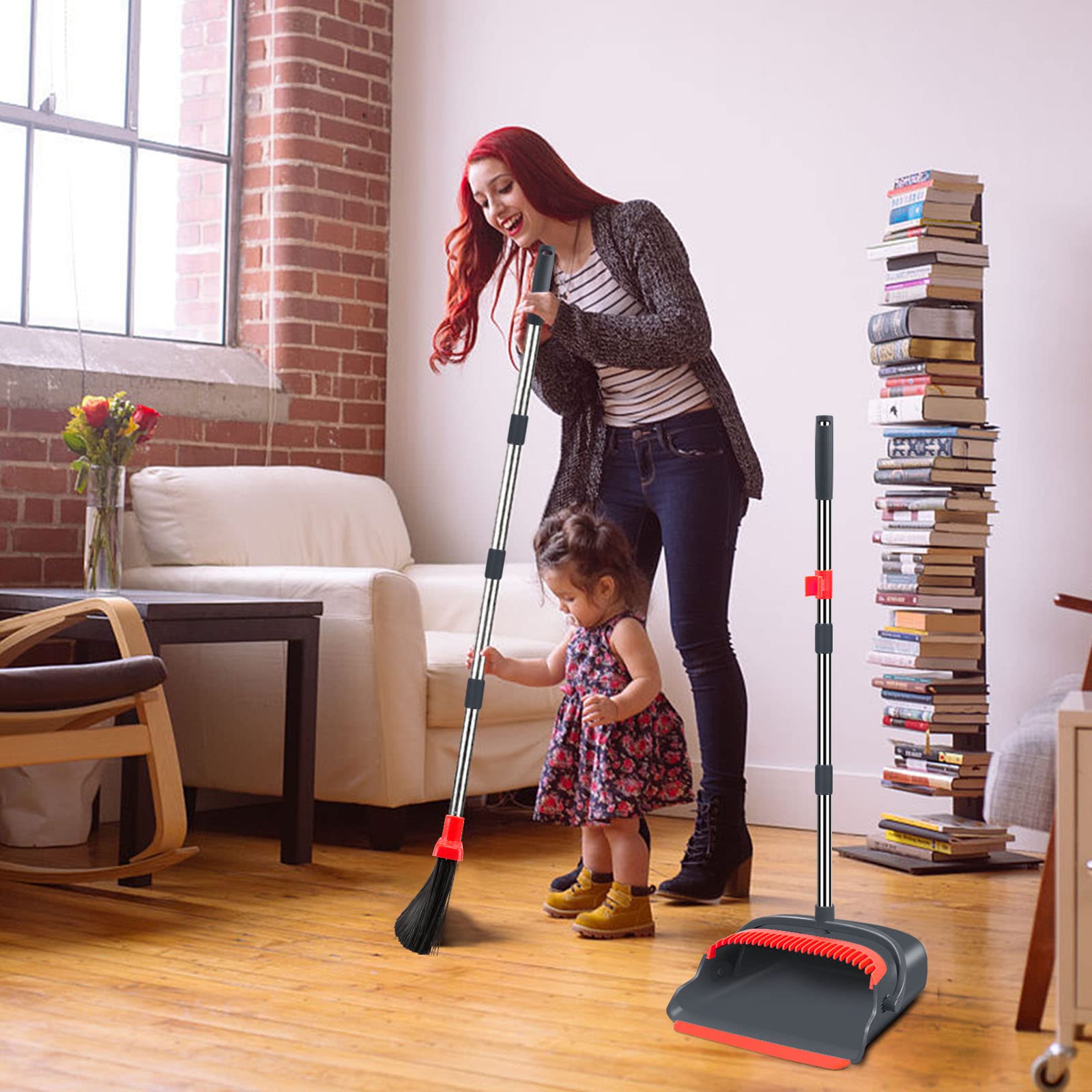 Upgrade Broom and Dustpan Set