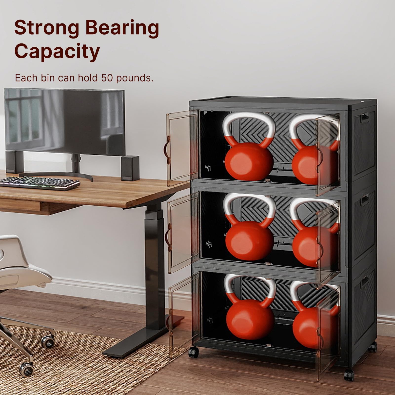 Stackable Storage Bins (3 Count)