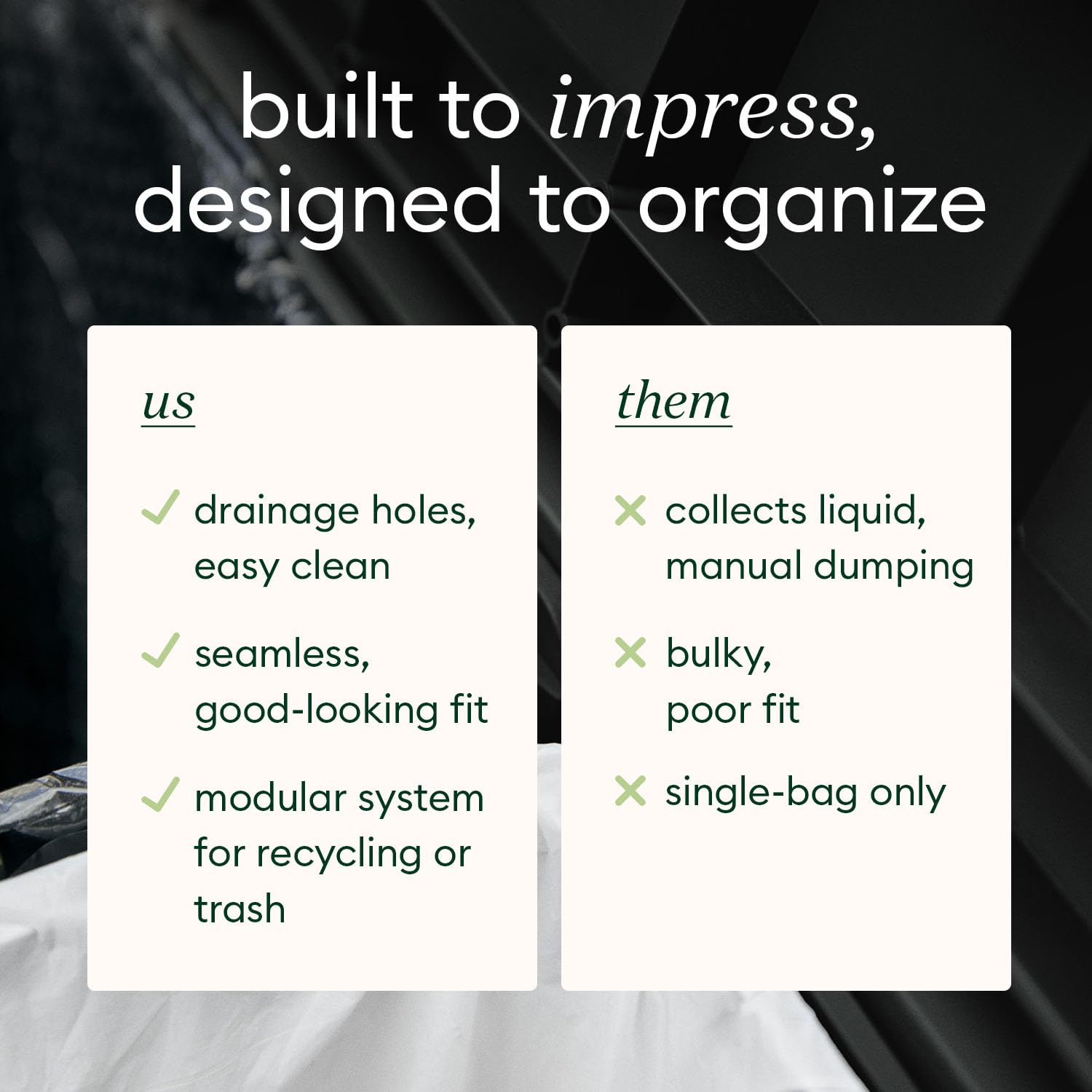 Tambour Waste Bin