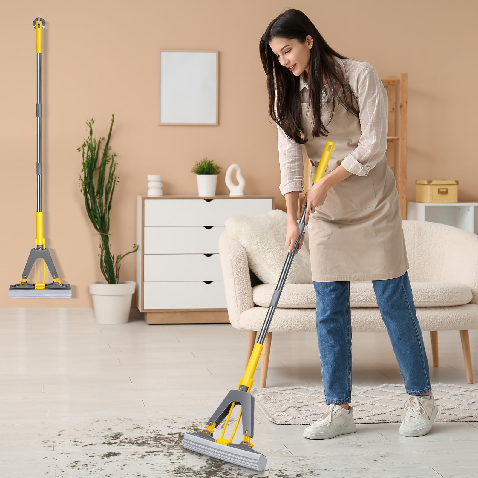 Sponge Mop Masthome Roller Sponge Mop