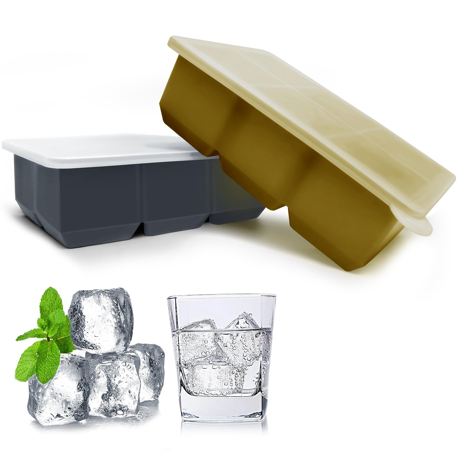 Silicone Ice Cube Trays with Lids (12.99 Count)