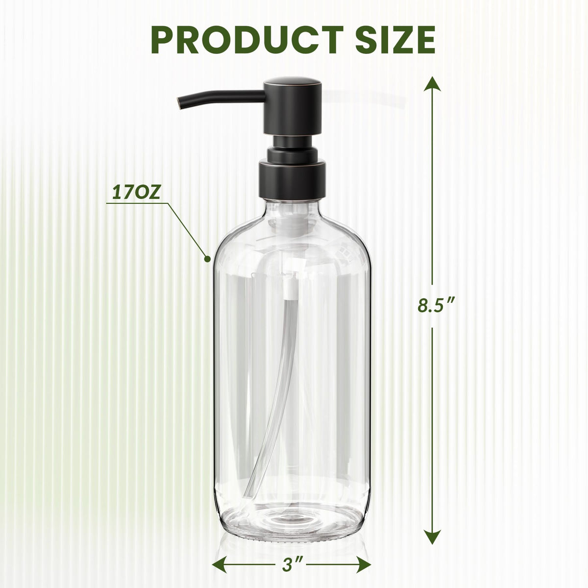 Glass Soap Dispenser (2 Count)