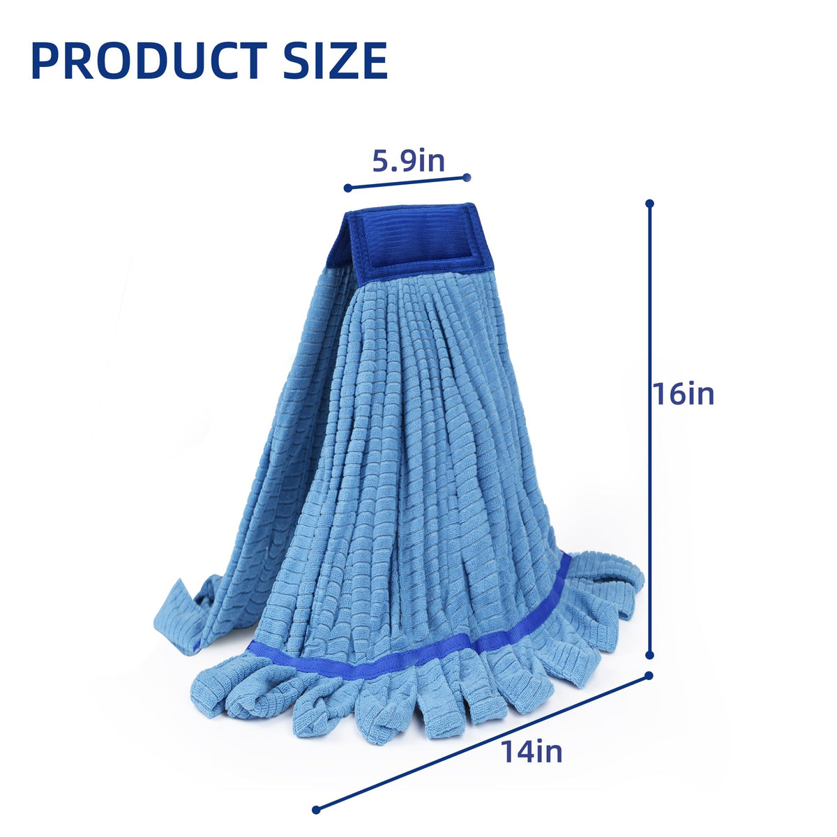 Large Microfiber Tube Mop Heads (2 Count)