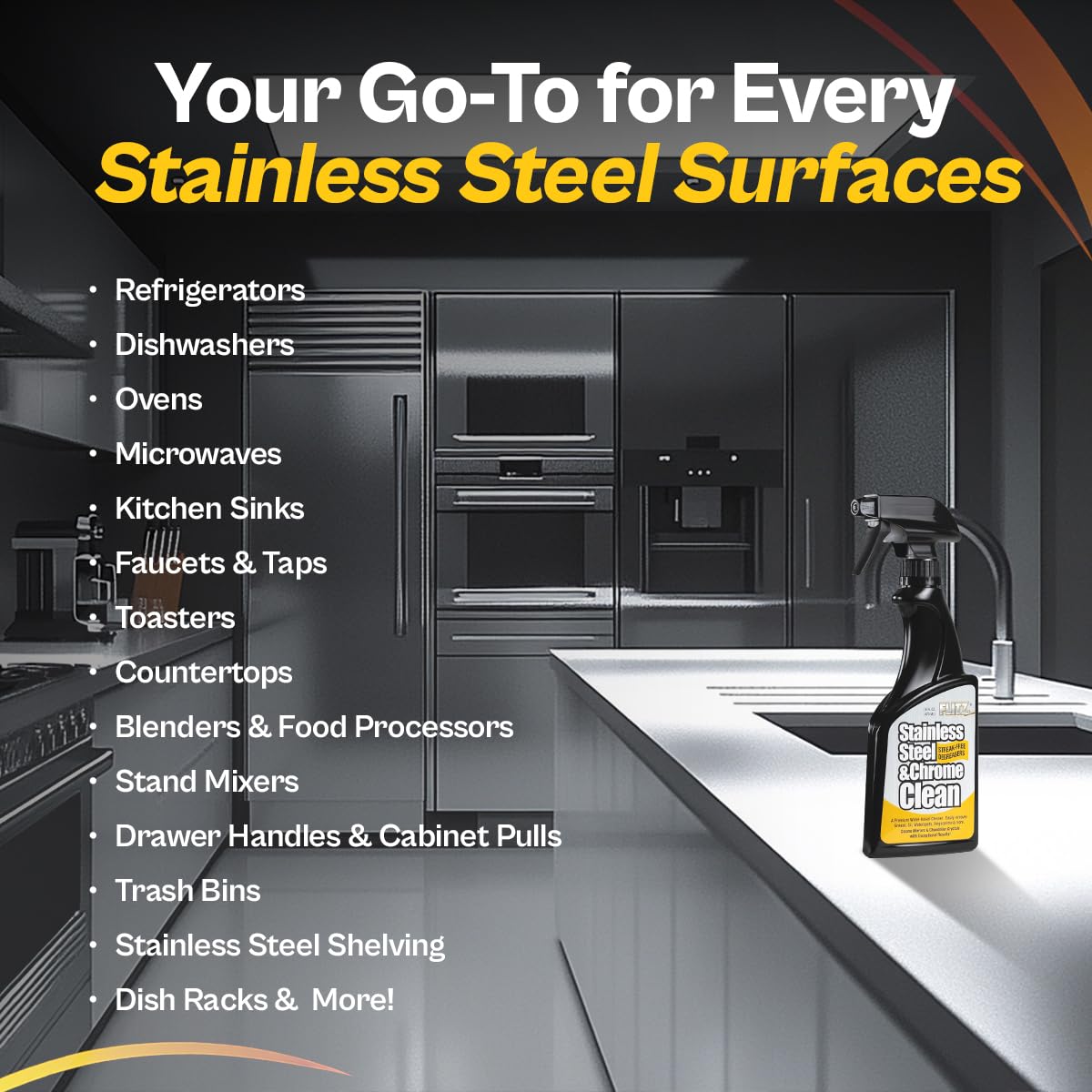 Stainless Steel & Chrome Clean (16 Fl Oz)