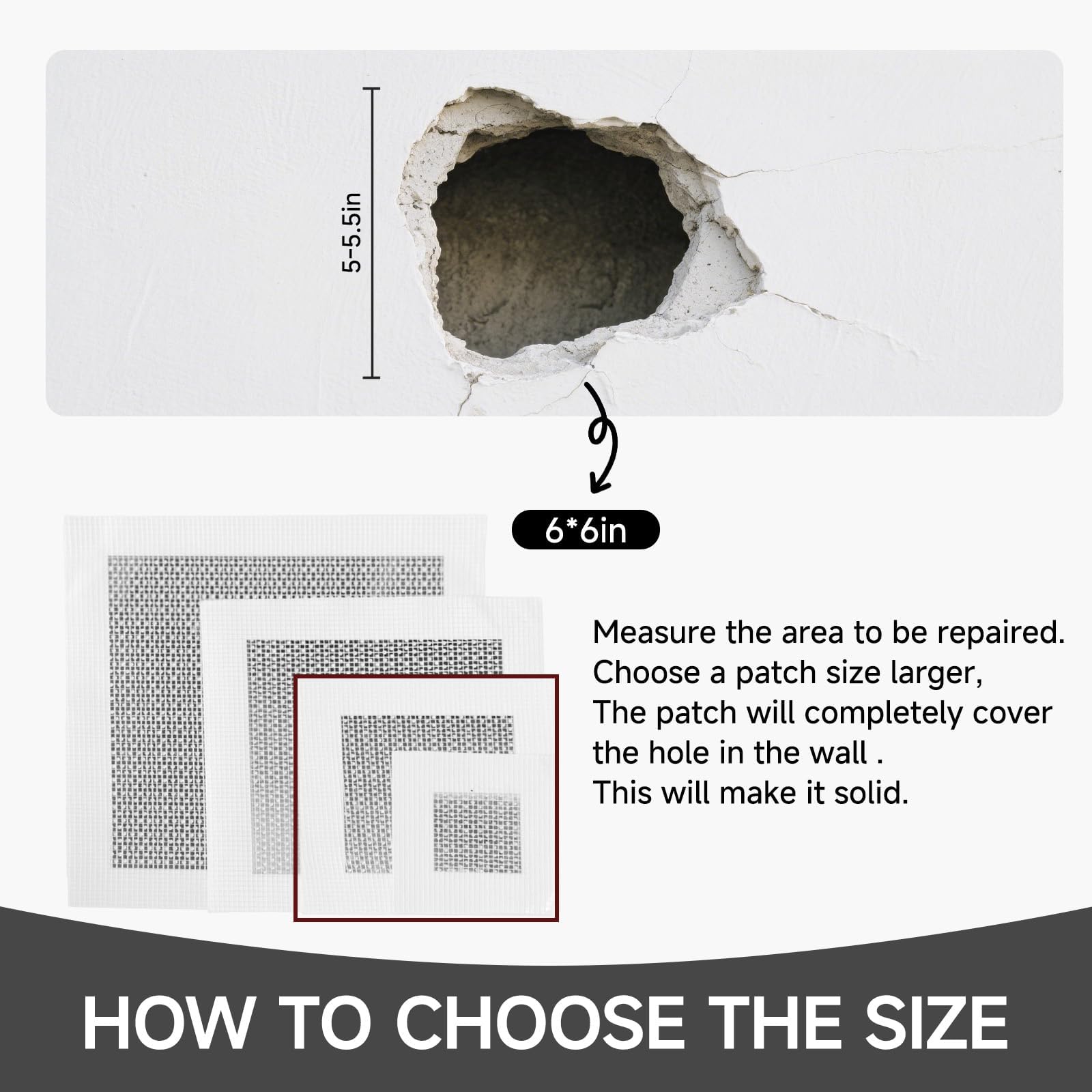 19 PCS Wall Repair Patch Kit
