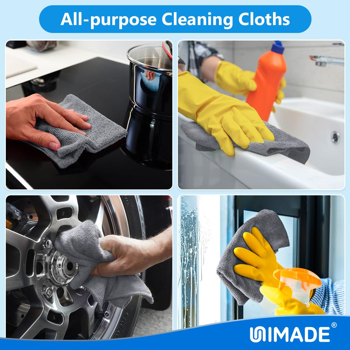 Microfiber Cleaning Cloth (50 Count)