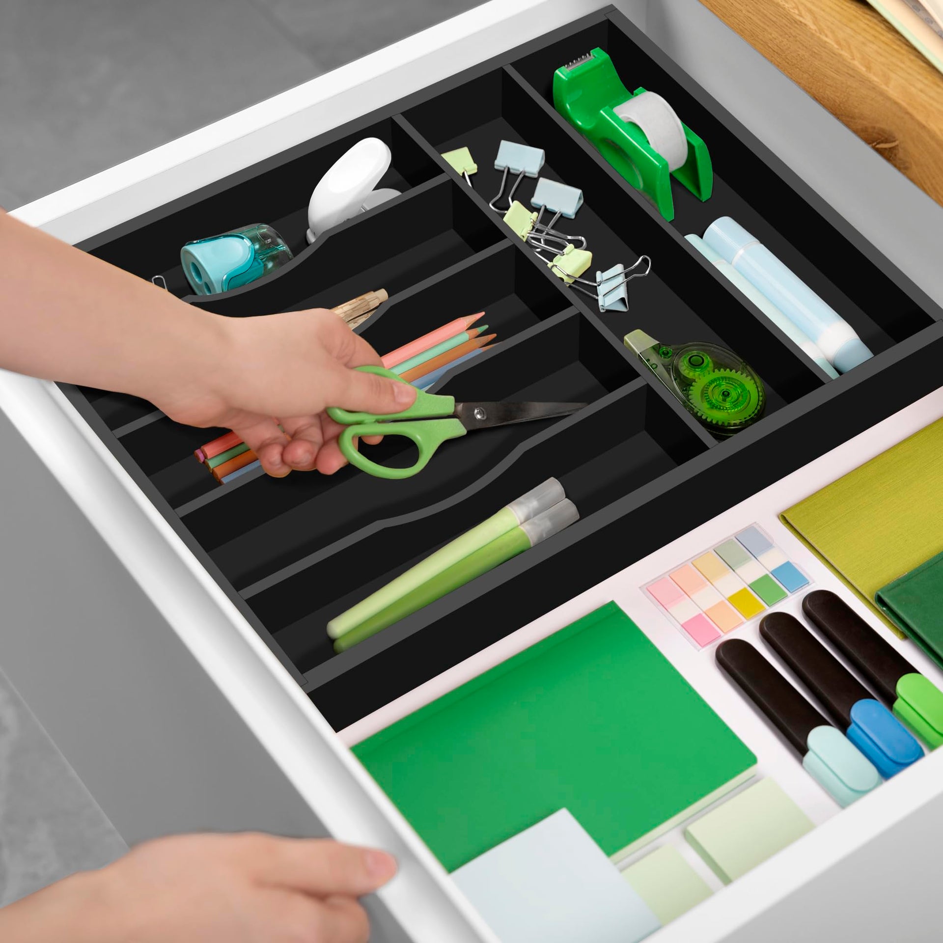 Luxury Bamboo Kitchen Drawer Organizer