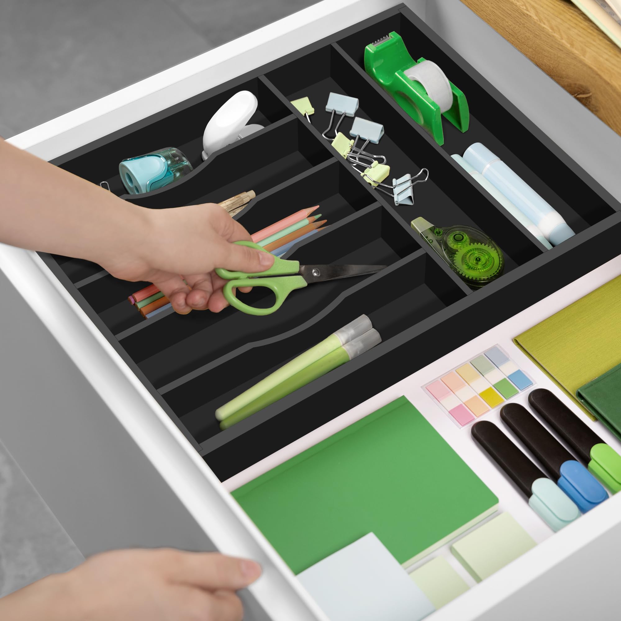 Luxury Bamboo Kitchen Drawer Organizer