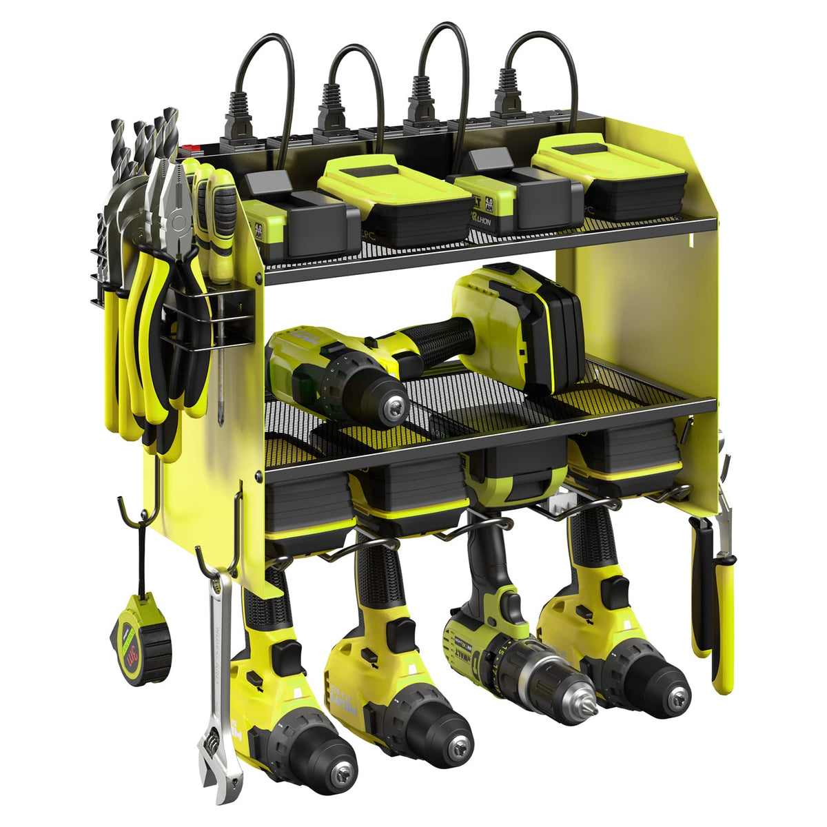 Wall Mount Modular Tool Charging Organizer (15.8 Count)