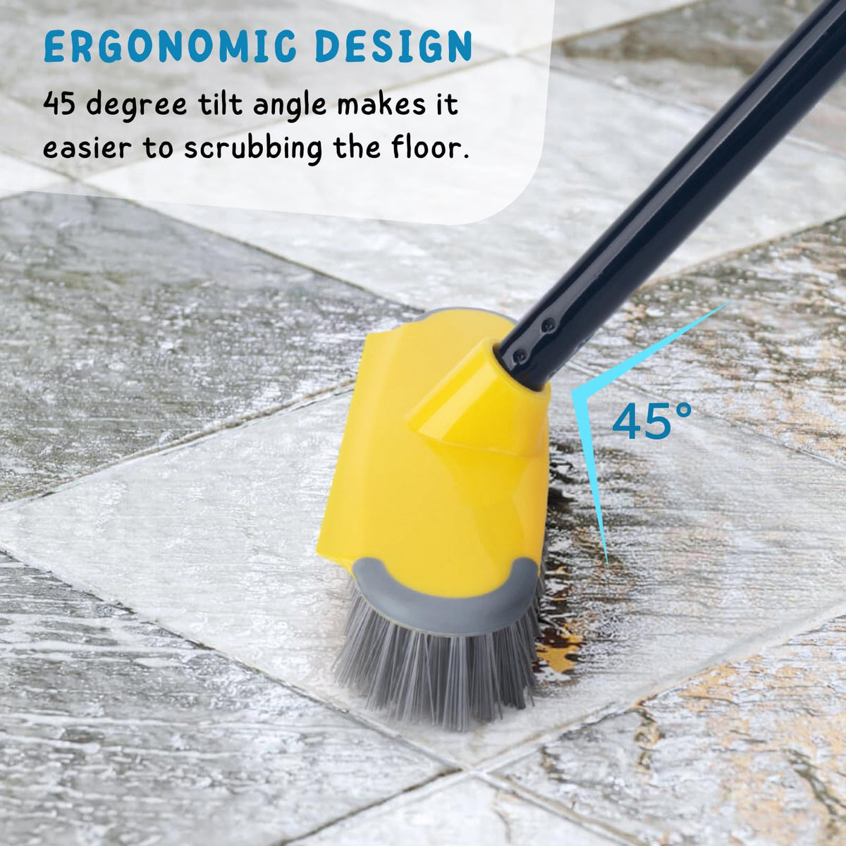 Deck Brush with Long Handle