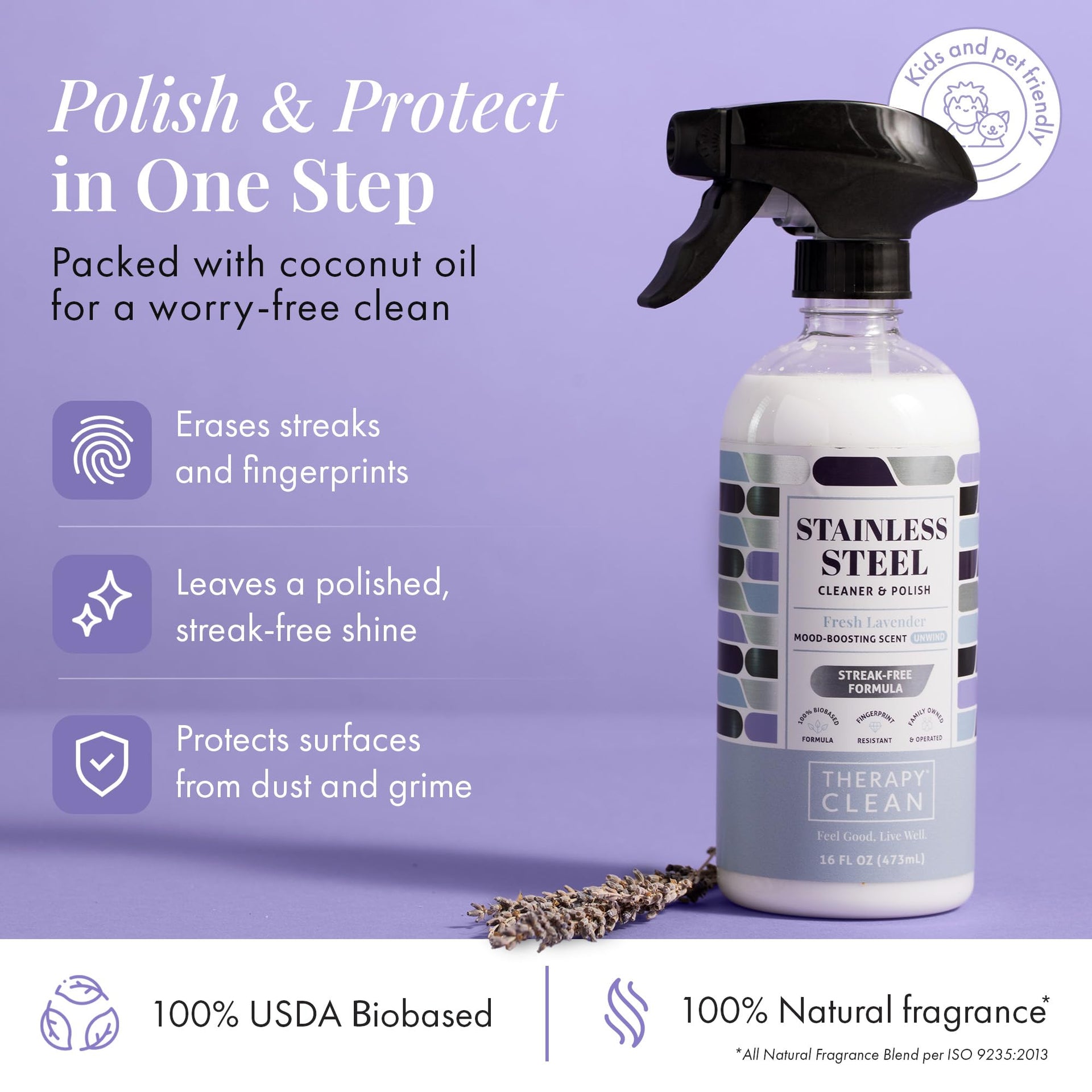 Stainless Steel Cleaner and Polish (16 Fl Oz)