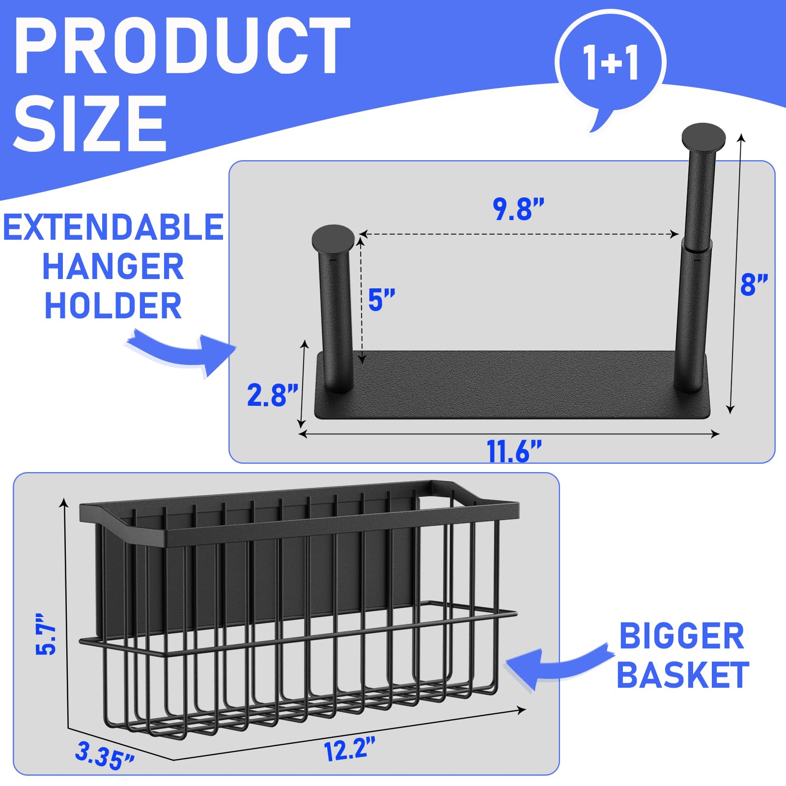 Magnetic Dryer Ball Holder and Magnetic Hanger Holder for Laundry Room Organization