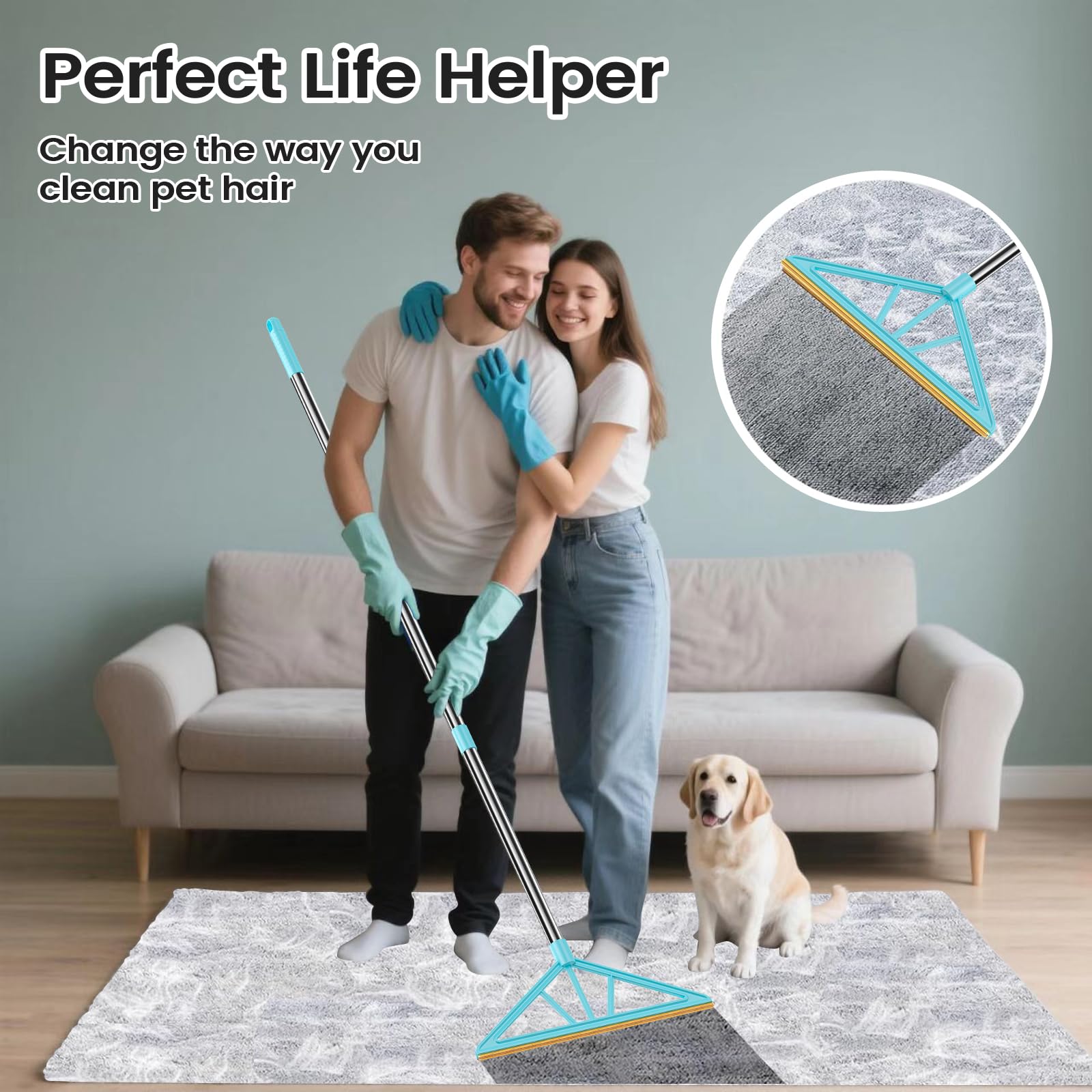 Carpet Rake for Pet Hair Removal (19.68 Ounce)