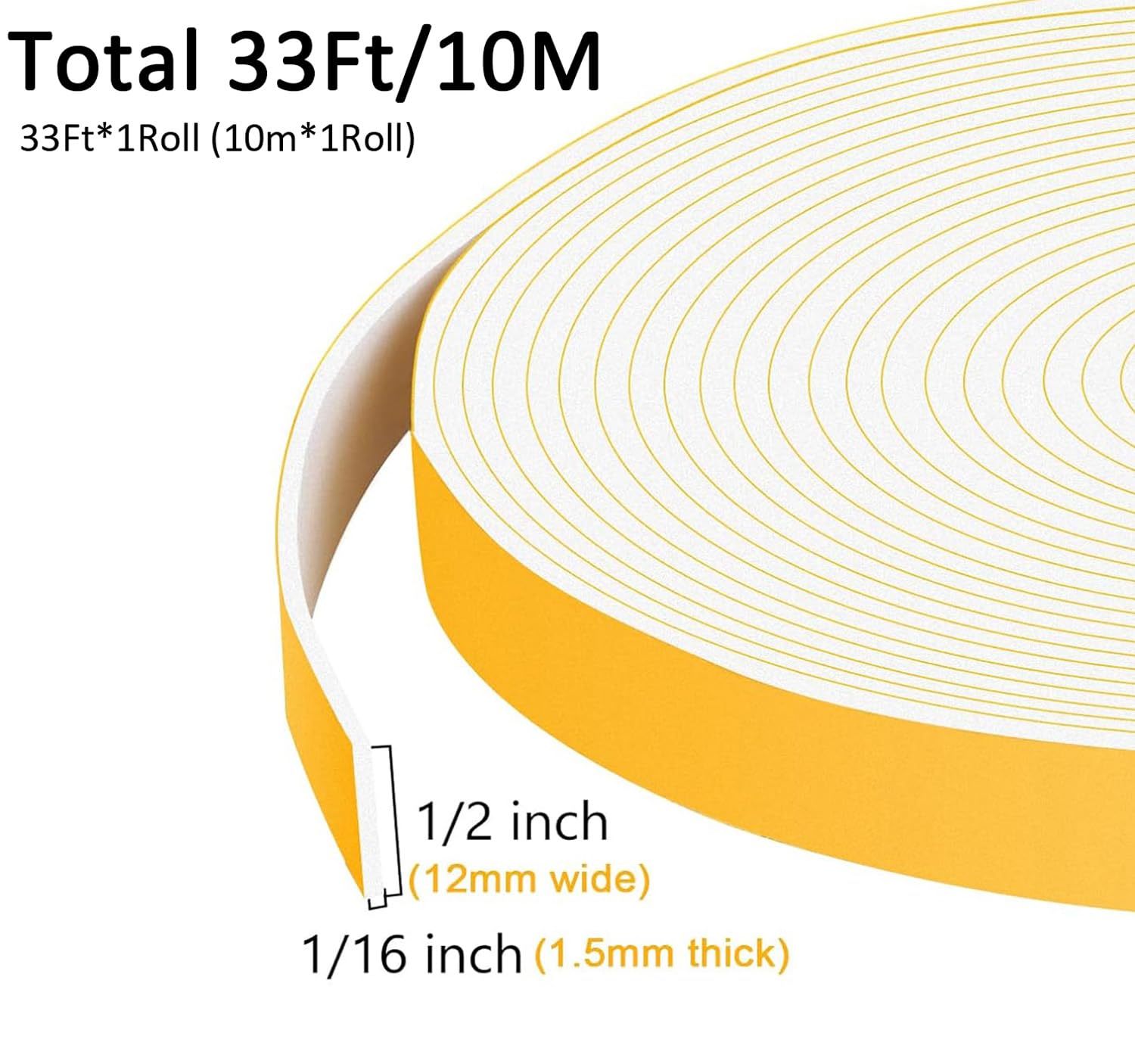 Thin Weather Stripping (33 Foot)