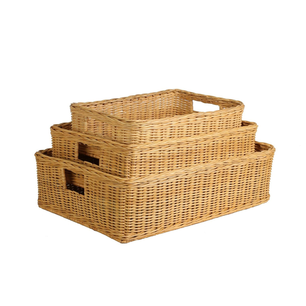 Underbed Wicker Storage Basket