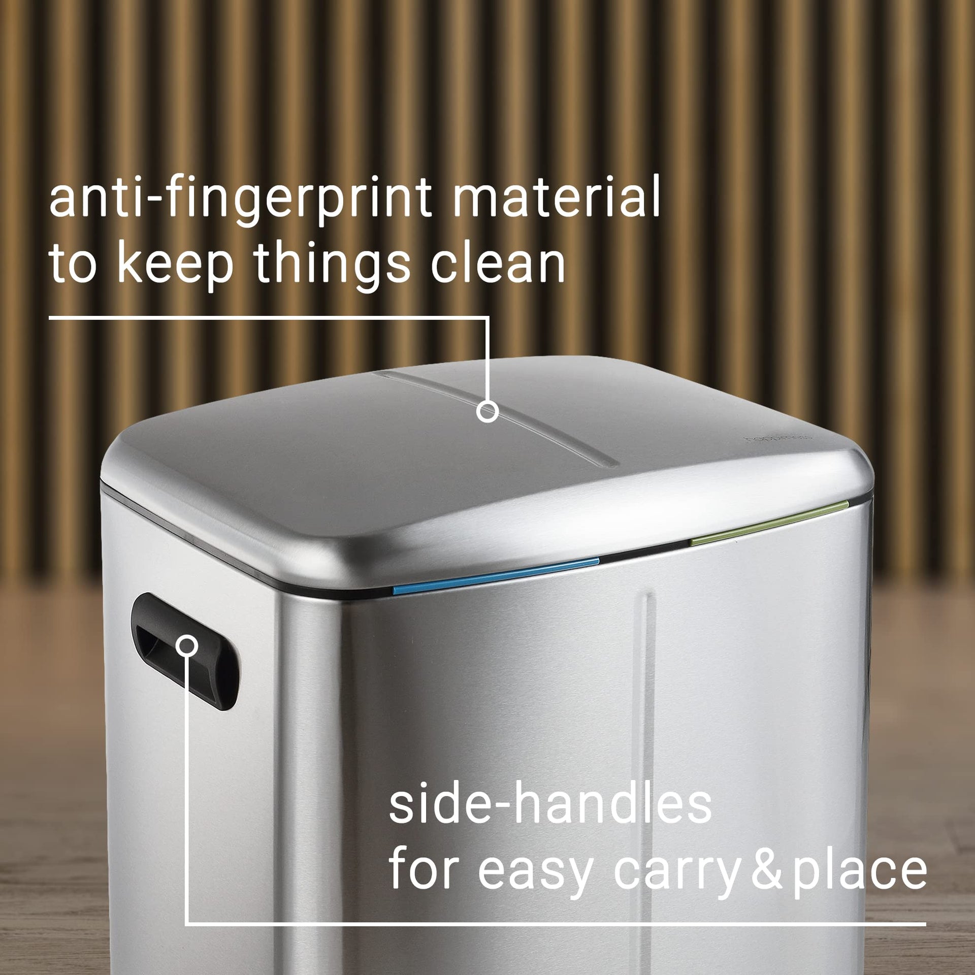 Marco 10.6 Gal Double Bucket Step Trash Can