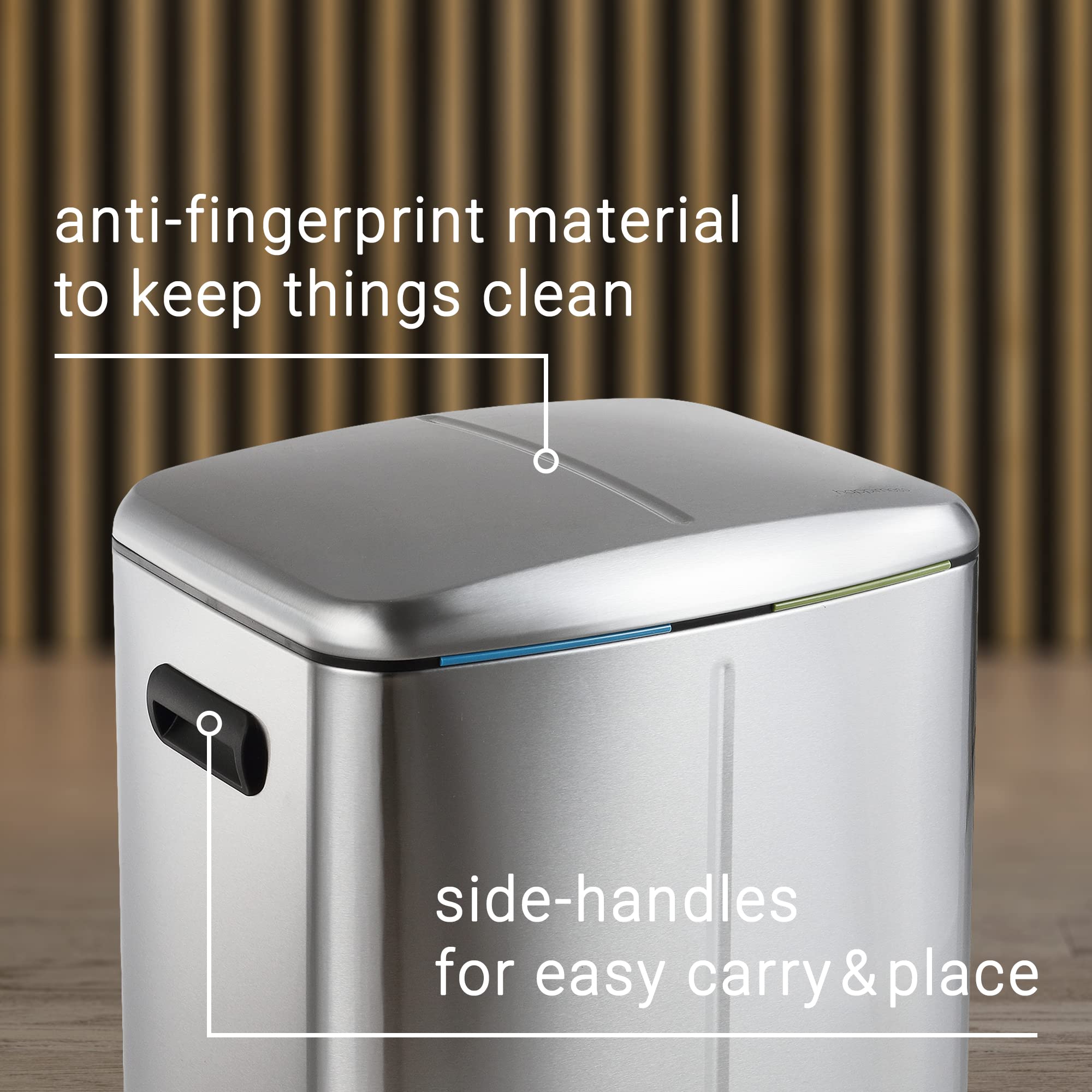 Marco 10.6 Gal Double Bucket Step Trash Can