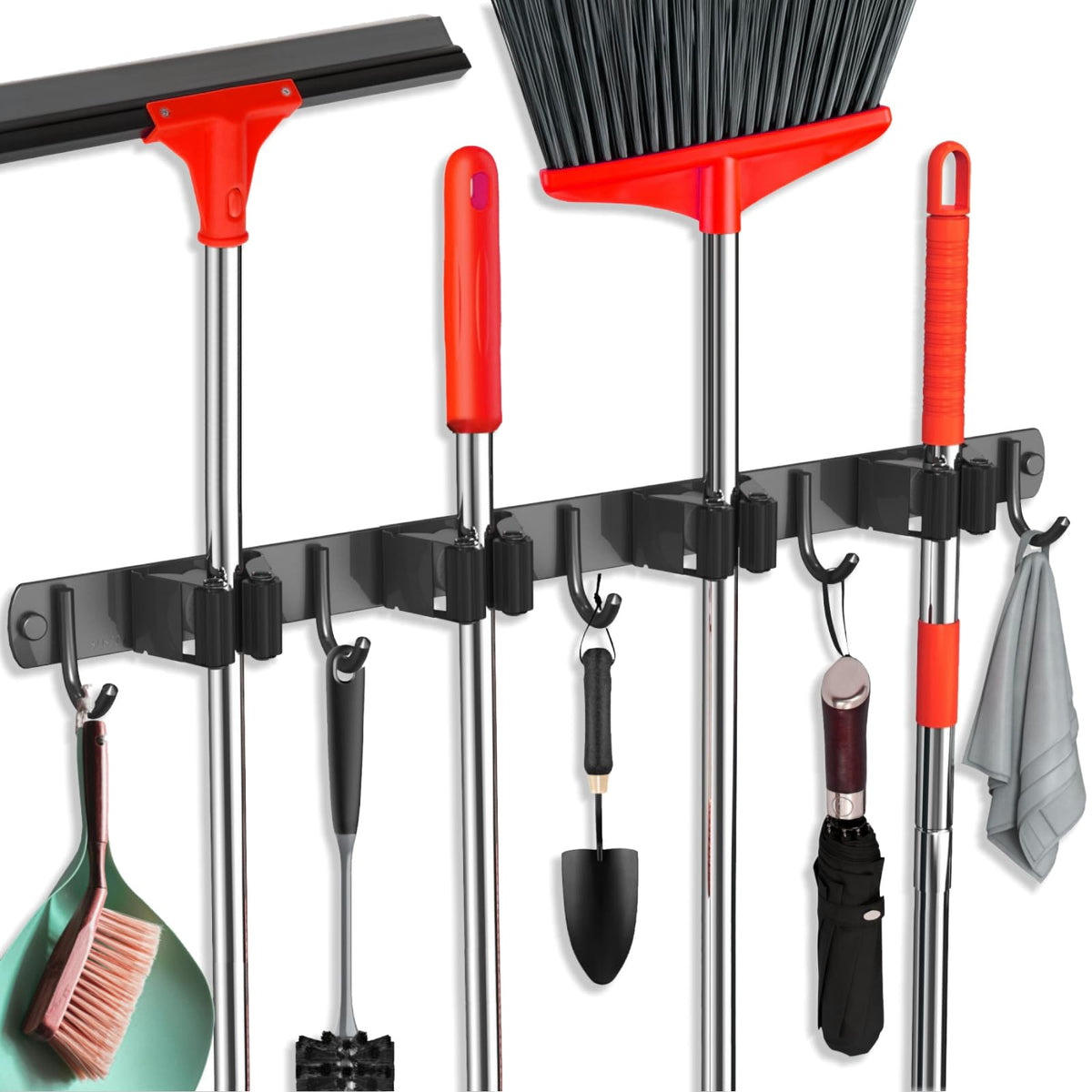 Mop and Broom Holder Wall Mount