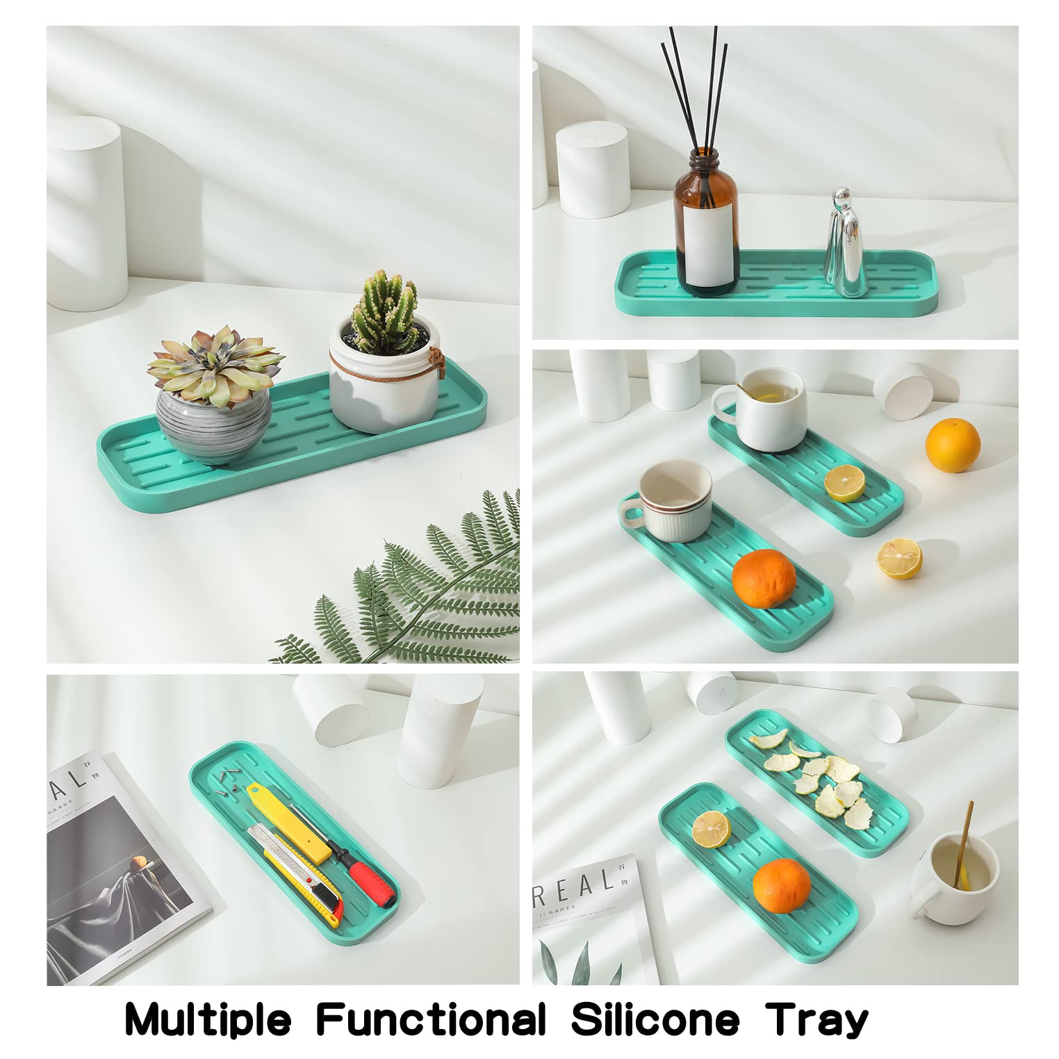 Silicone Kitchen Sink Organizer Tray for Multiple Usage