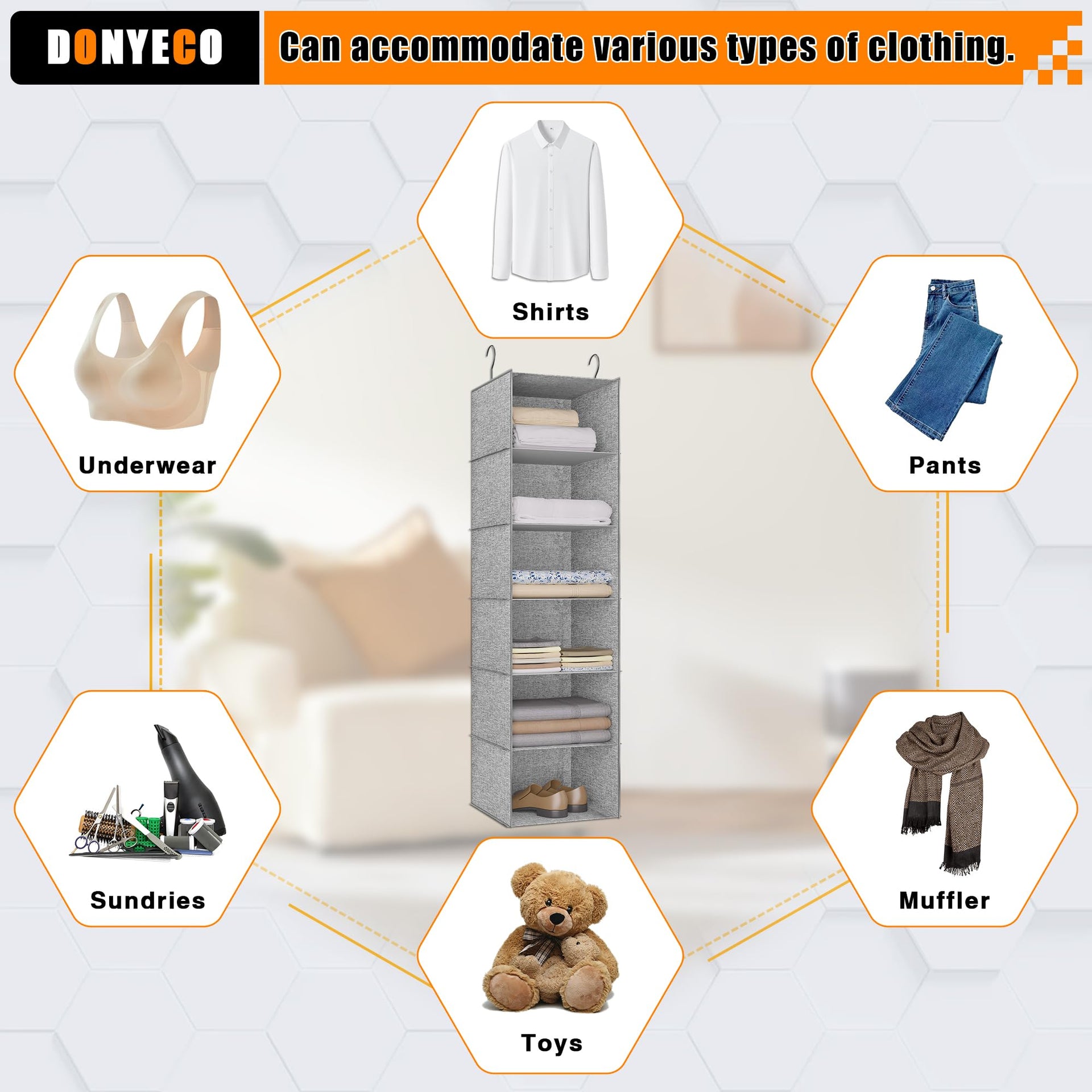 Hanging Closet Organizer 6