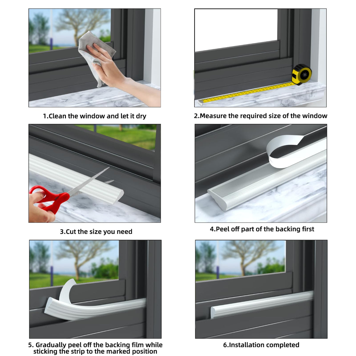 16.4 Ft Weather Stripping Seal Strip for Doors