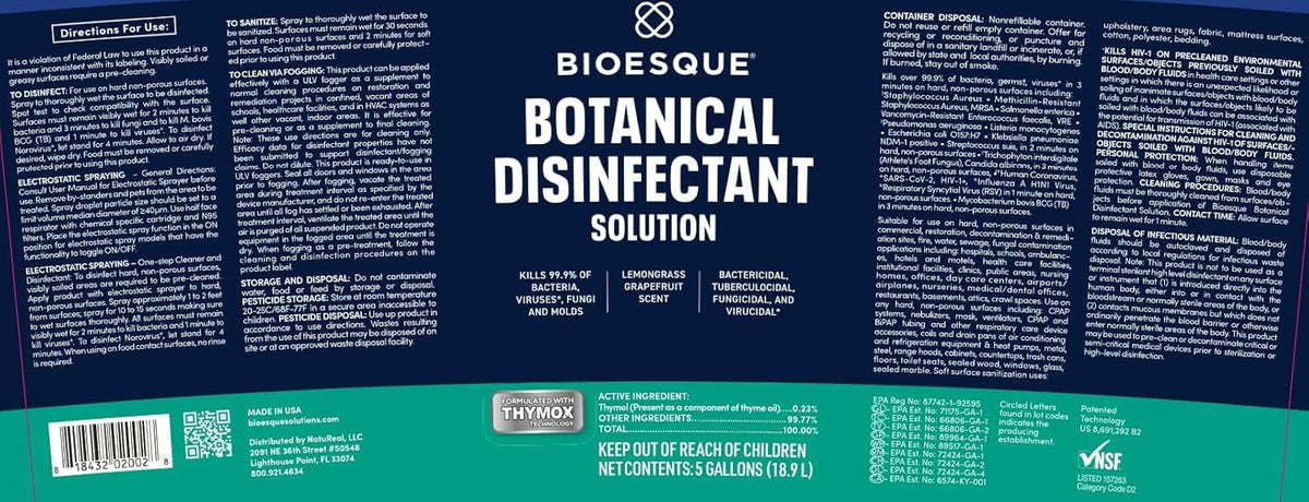 Botanical Disinfectant Solution (640 Fl Oz)