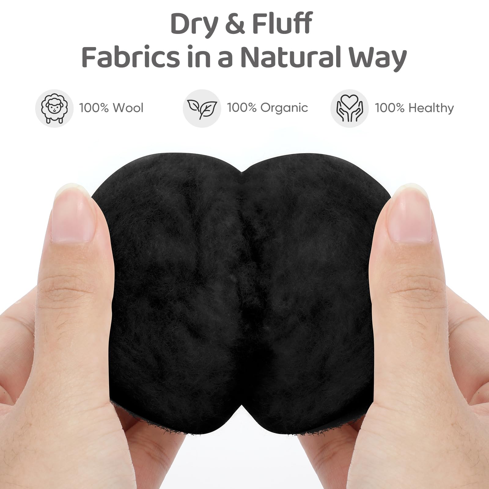 Wool Dryer Balls 6 Pack (6 Count)
