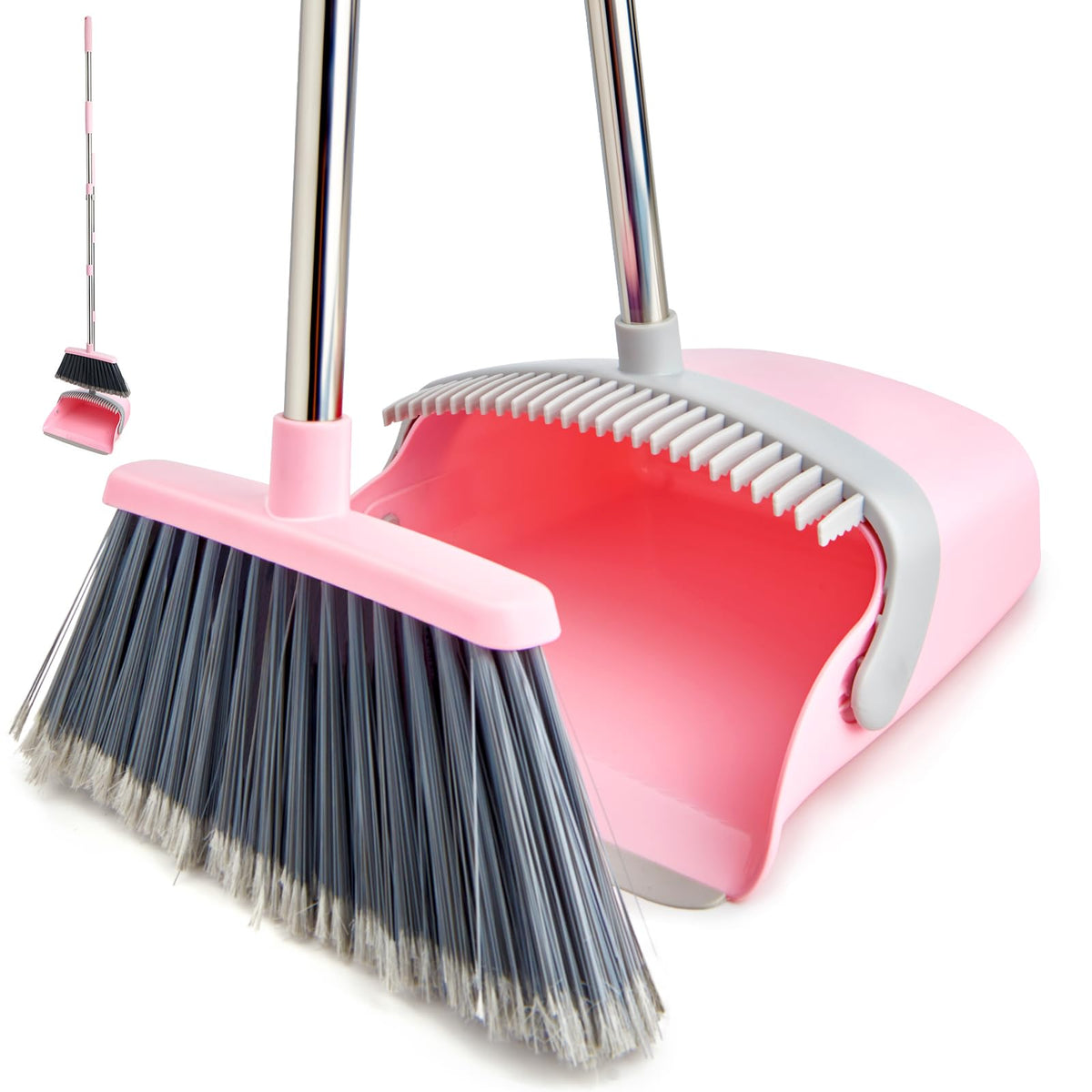 Broom and Dustpan Combo Set