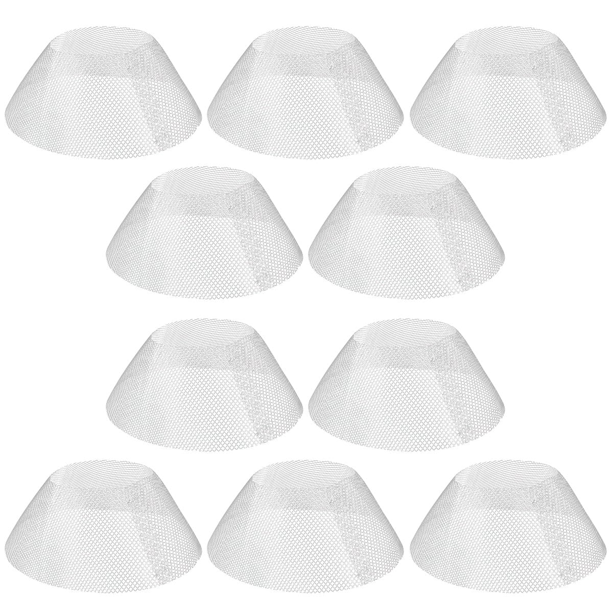 10 Pcs Round Range Hood Filters Filter Replacement Grease Net for Kitchen Range Hood (10 Count)