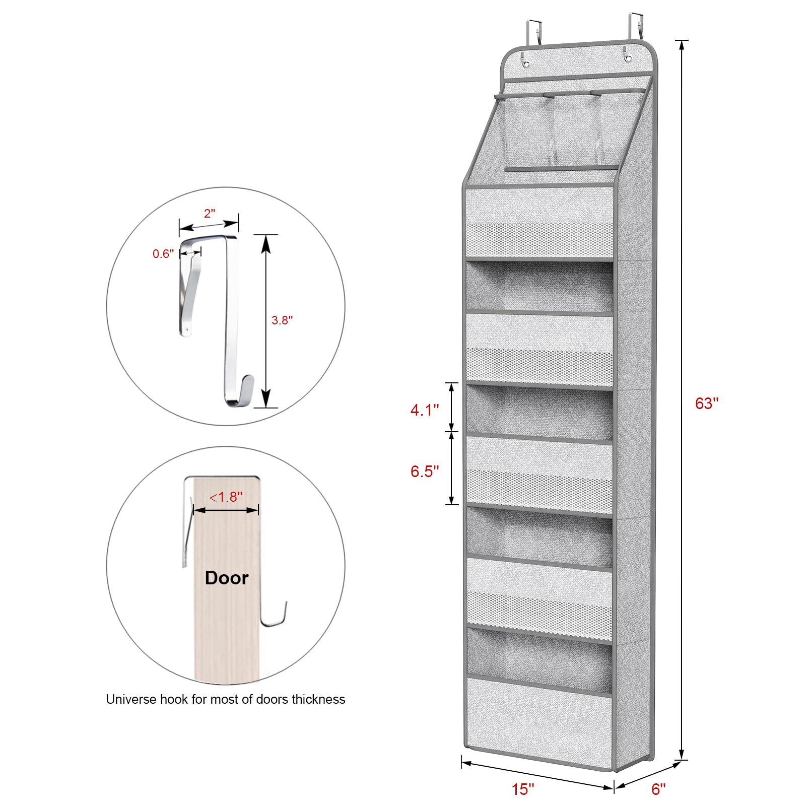 Over Door Hanging Organizer for Baby Nursery