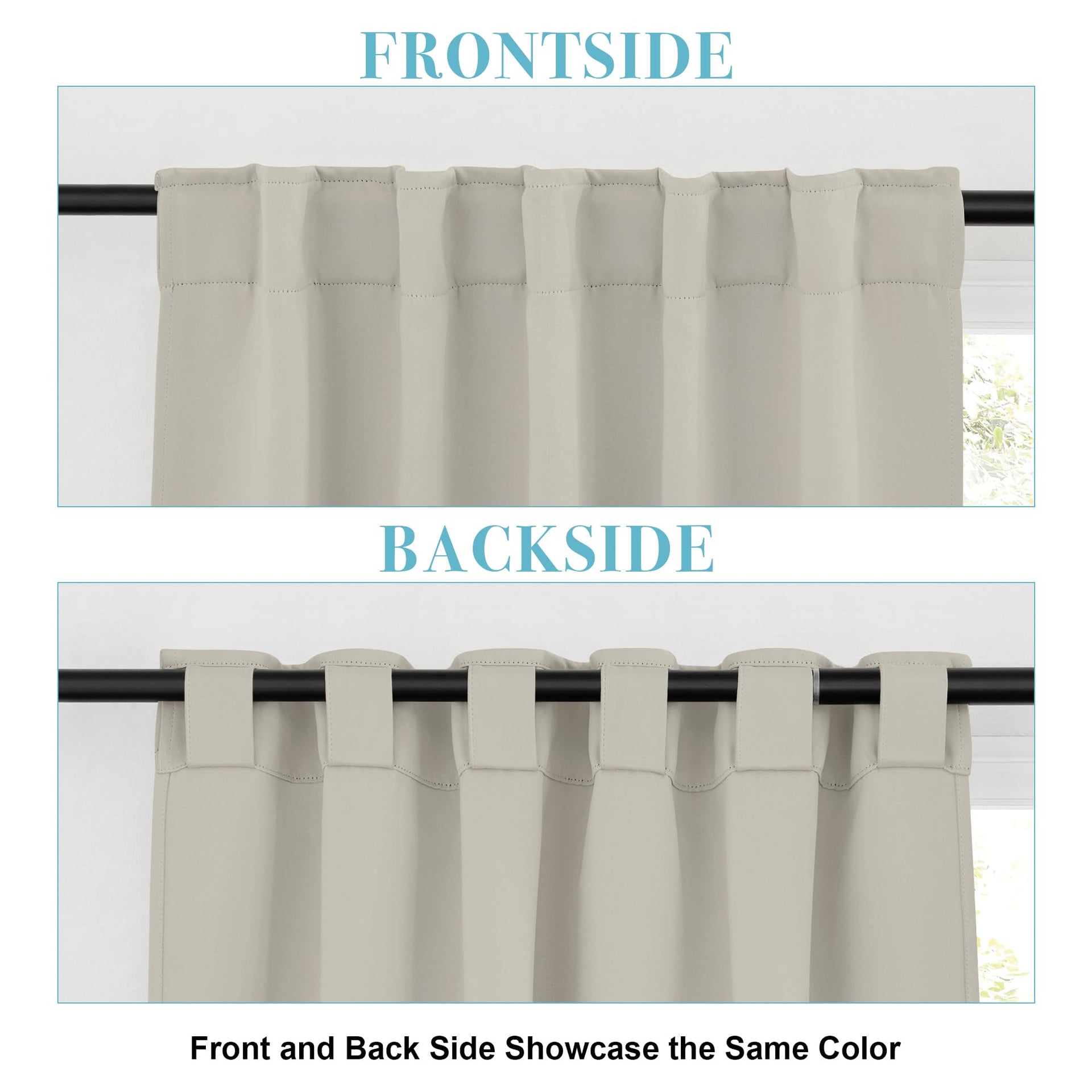 Extra Long Curtains for Living Room 108 inches Extra Long (2 Count)