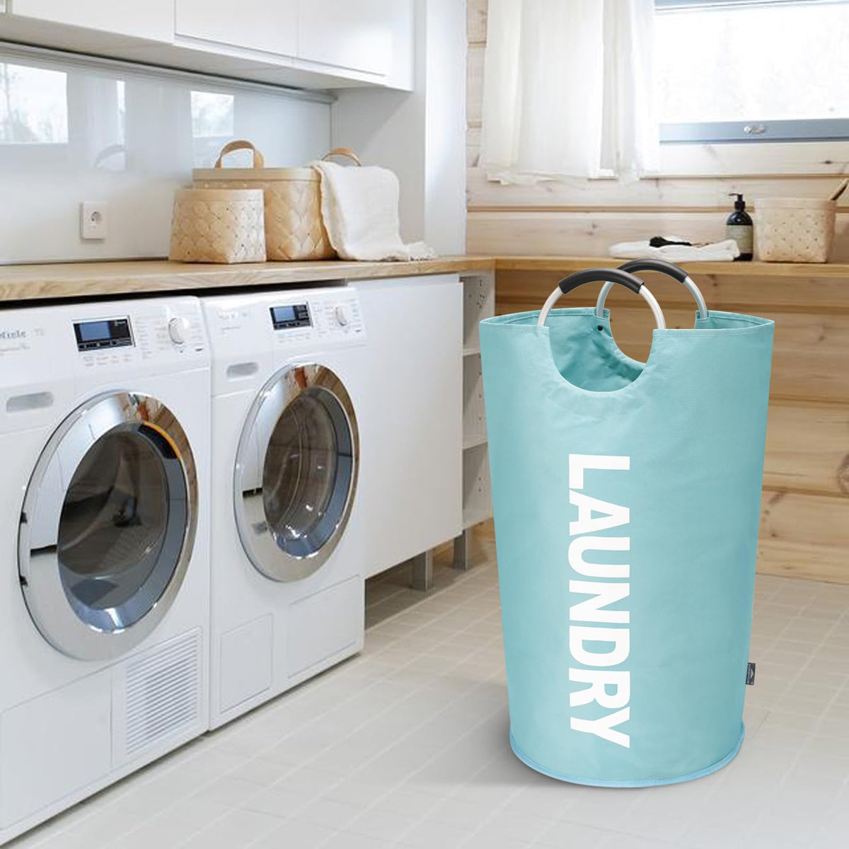 125L X Large Collapsible Washing Laundry Basket Bag - ModHome Supplies