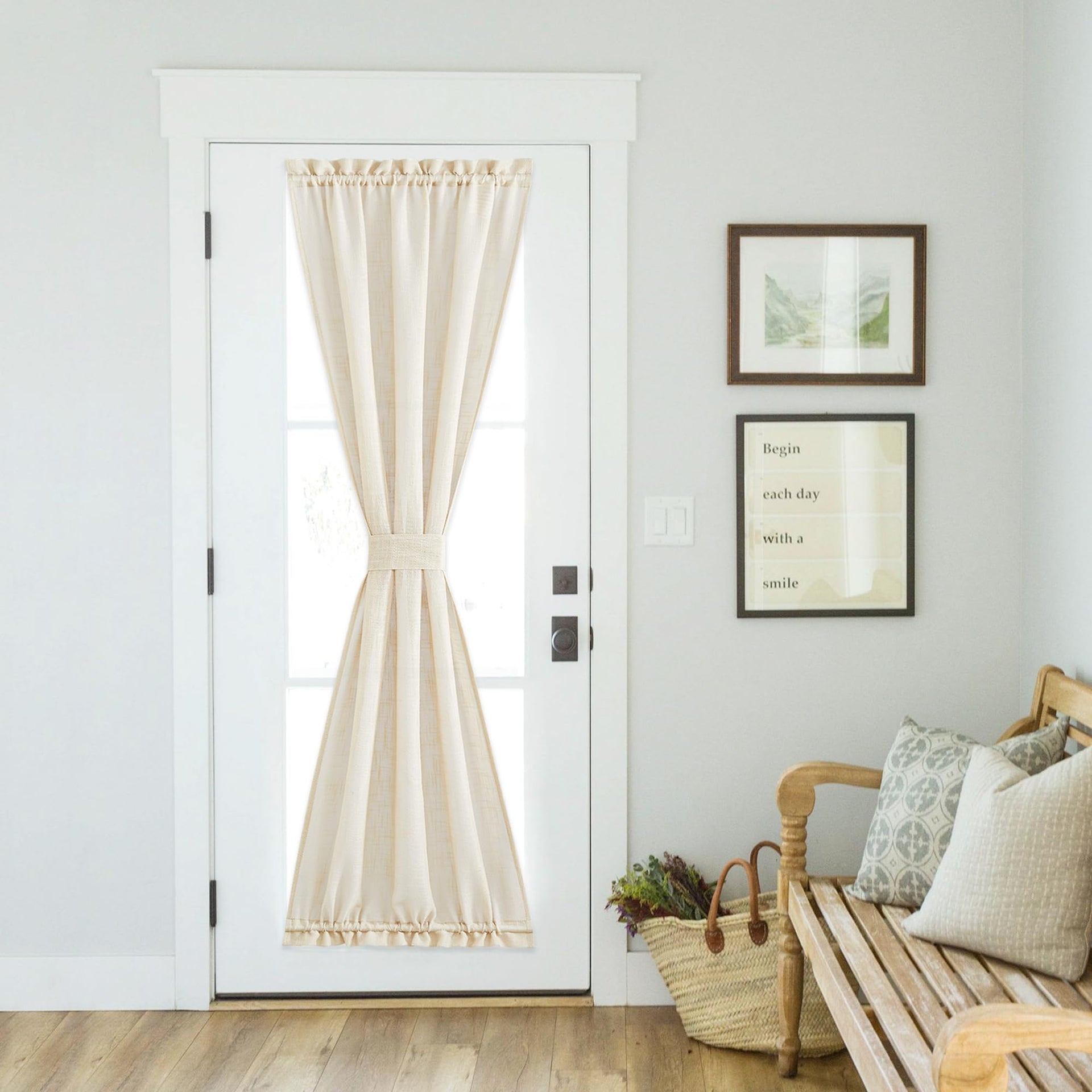 Side Door Front Curtains for Small Window