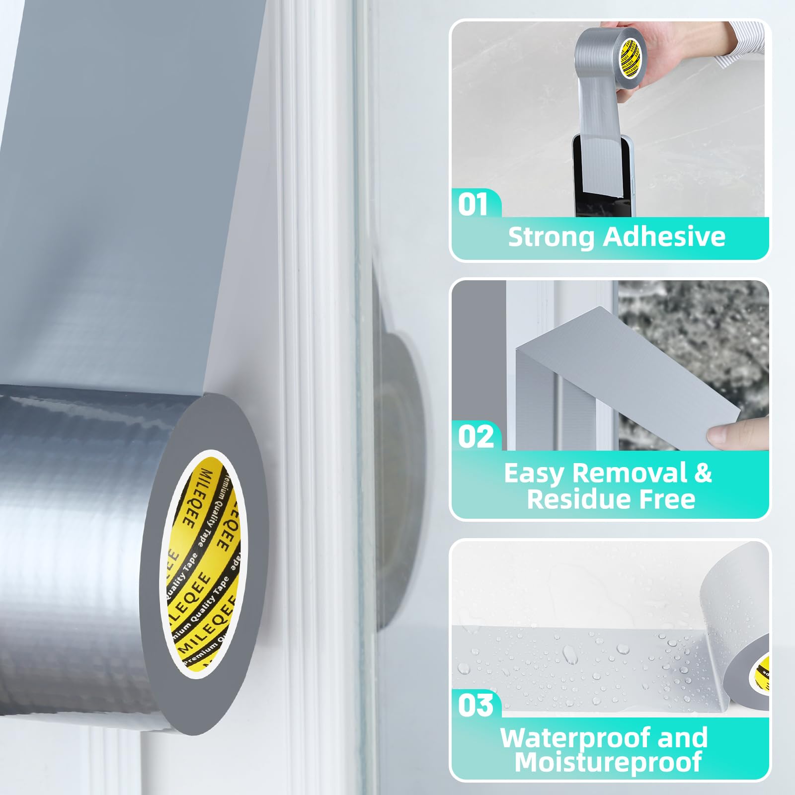 Window Weather Stripping Door Seal Tape1Pack x 2Inch x 66FT