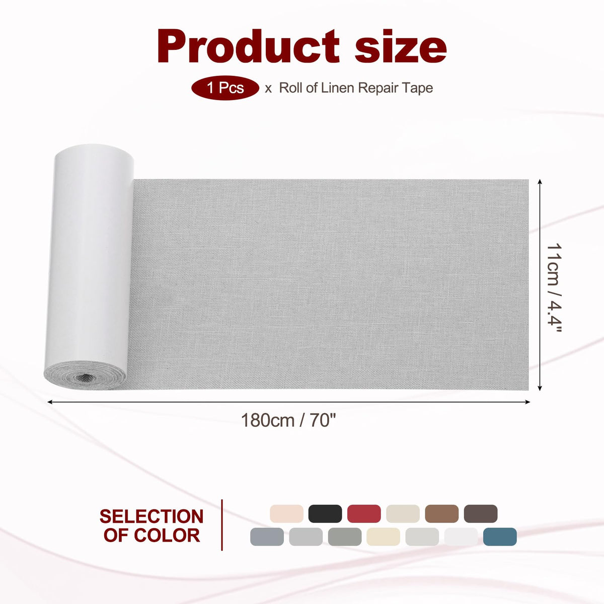 70x4.4 Inch Linen Repair Tape