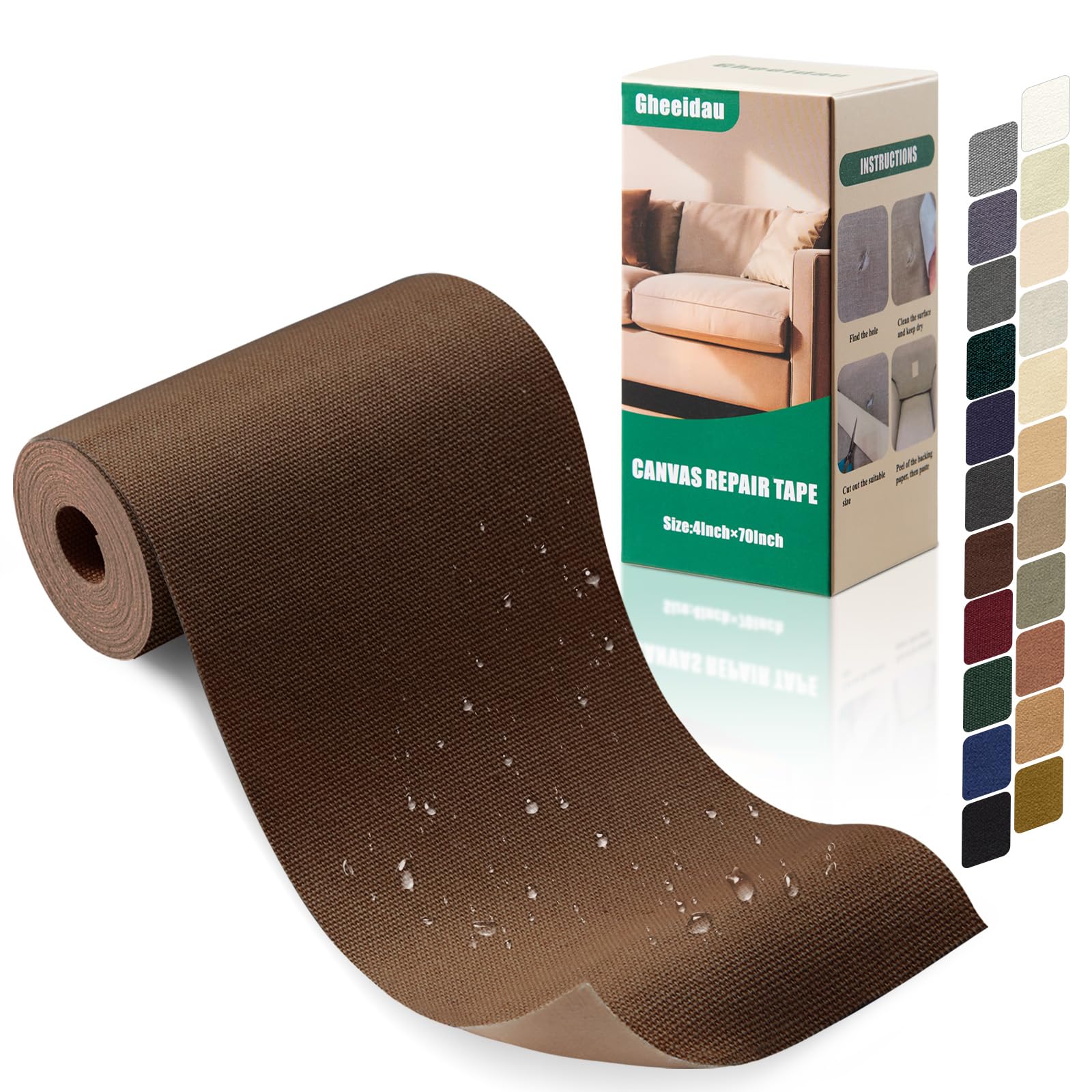 Canvas Repair Tape 4×70 Inch Waterproof Self