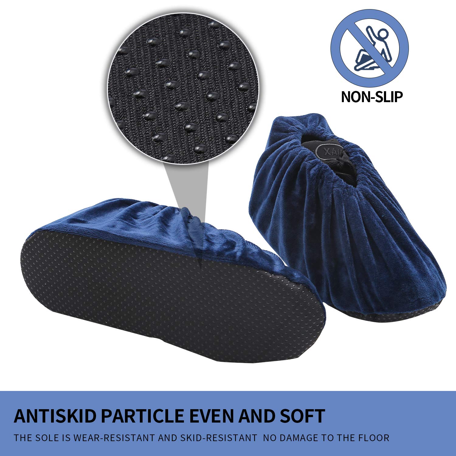 5 Pairs Reusable Non Slip Shoe Covers